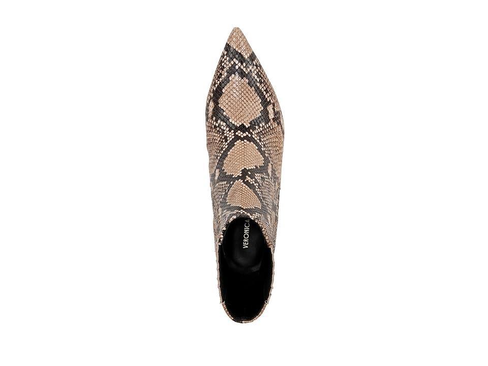Veronica Beard Womens Lisa Pointed Toe Snake Embossed Mid Heel Booties Product Image