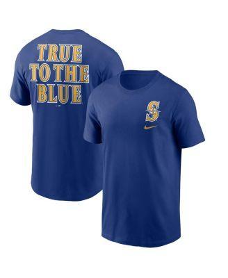 Men's Nike  Royal Texas Rangers 2024 Gold Collection Wordmark T-Shirt, Size: Small, Blue Product Image