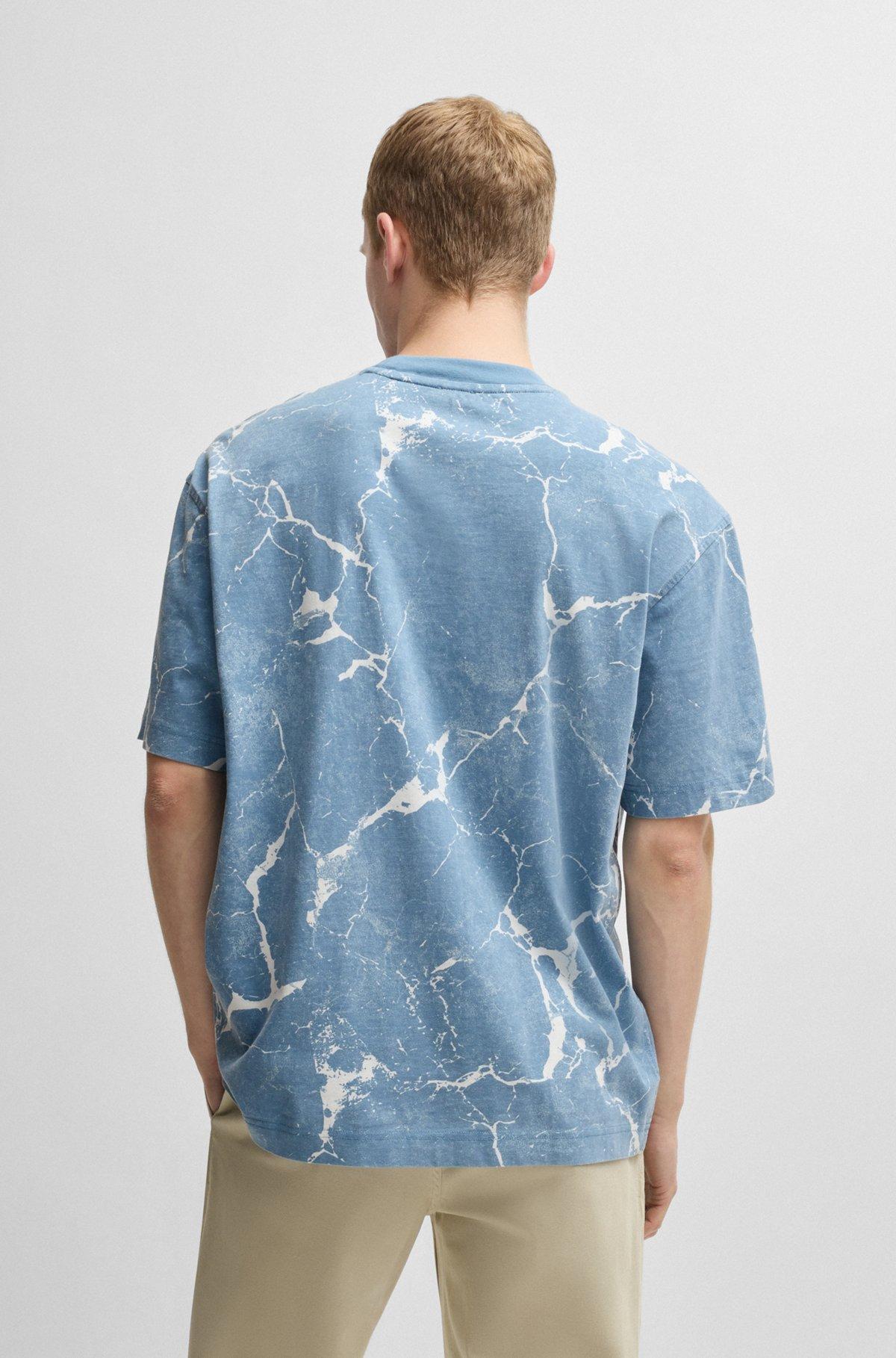 Cotton-jersey T-shirt with all-over print Product Image