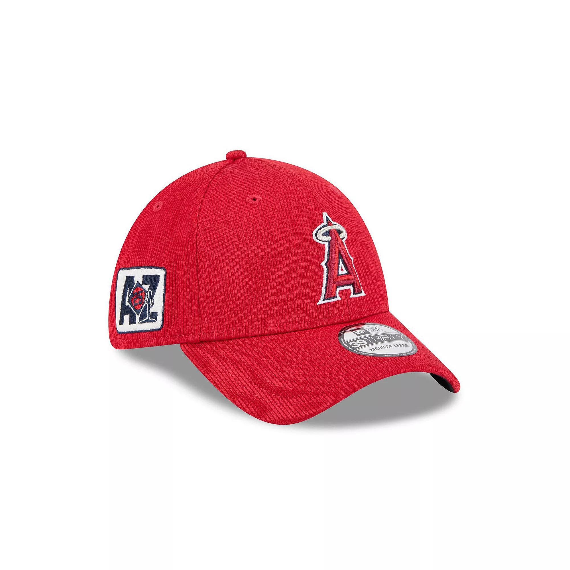 Men's New Era  Red Los Angeles Angels 2025 Spring Training 39THIRTY Flex Hat, Size: Small/Medium Product Image