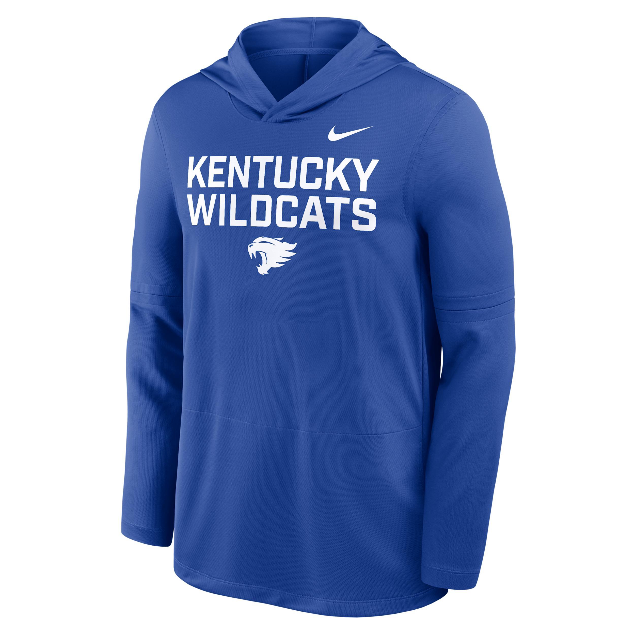 Kentucky Sideline Nike Men's Dri-FIT College Long-Sleeve Hooded Top Product Image