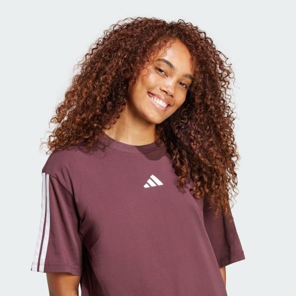 Essentials 3-Stripes Boyfriend Tee Product Image