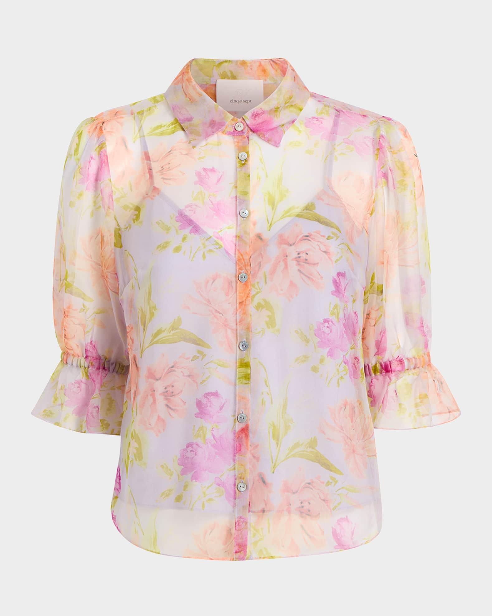Fiona Floral Puff-Sleeve Top Product Image