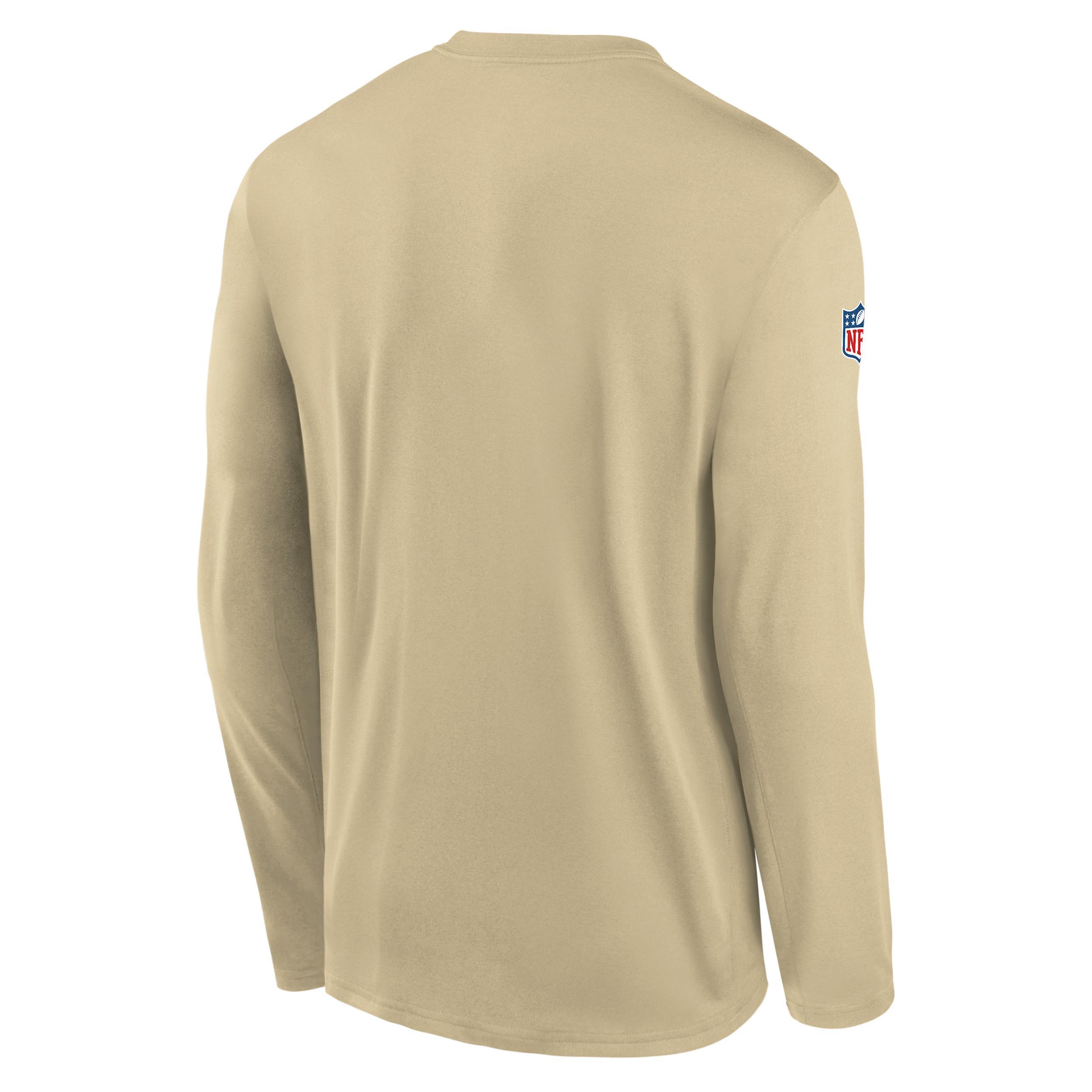 New Orleans Saints Alt Legend Small Logo Men's Nike Dri-FIT NFL Long-Sleeve T-Shirt Product Image