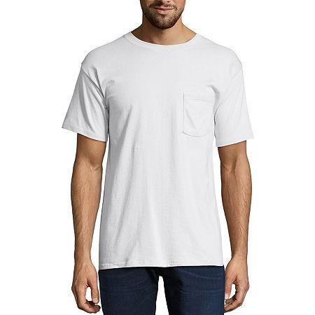 Men's Hanes® Beefy-T 2-Pack Pocket T-Shirt, Size: XL, Blue Product Image