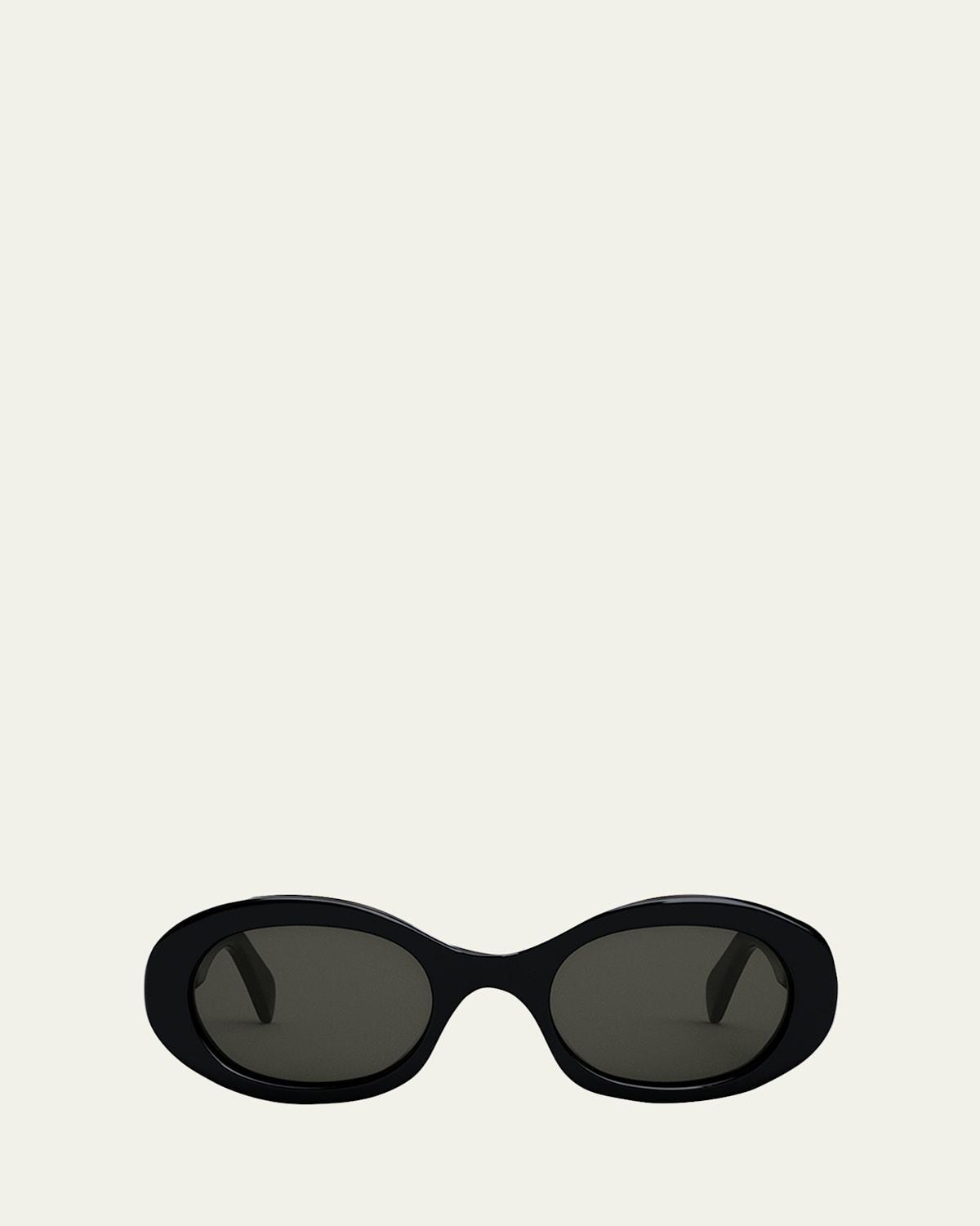Triomphe Logo Oval Acetate Sunglasses Product Image
