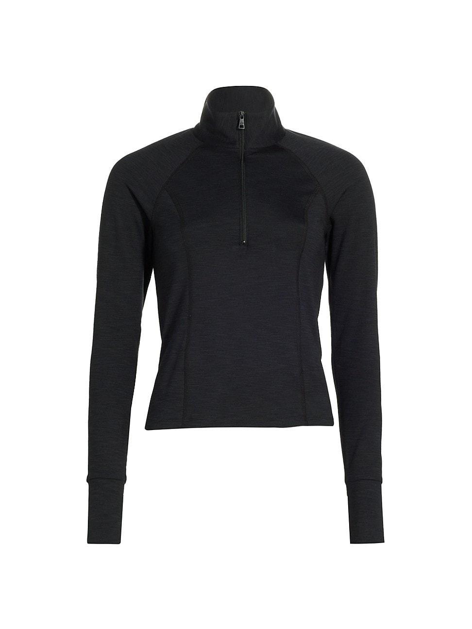 Beyond Yoga Take A Hike Heather Rib Zip Pullover Top Product Image