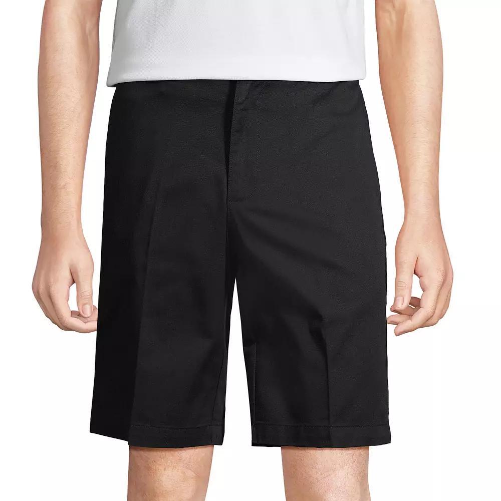 Men's Lands' End Plain Front Wrinkle-Resistant Chino Shorts, Size: 36, Green Product Image