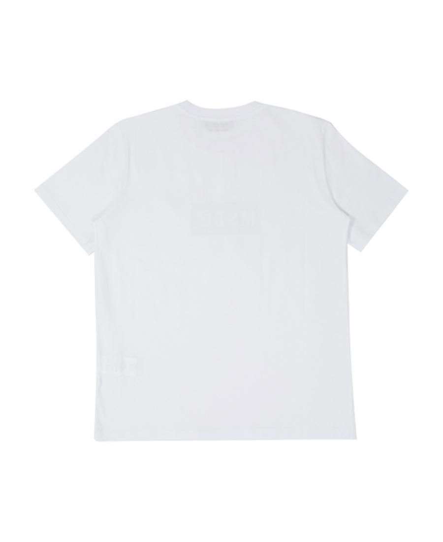MSGM Logo Short-sleeved T-shirt In White Product Image