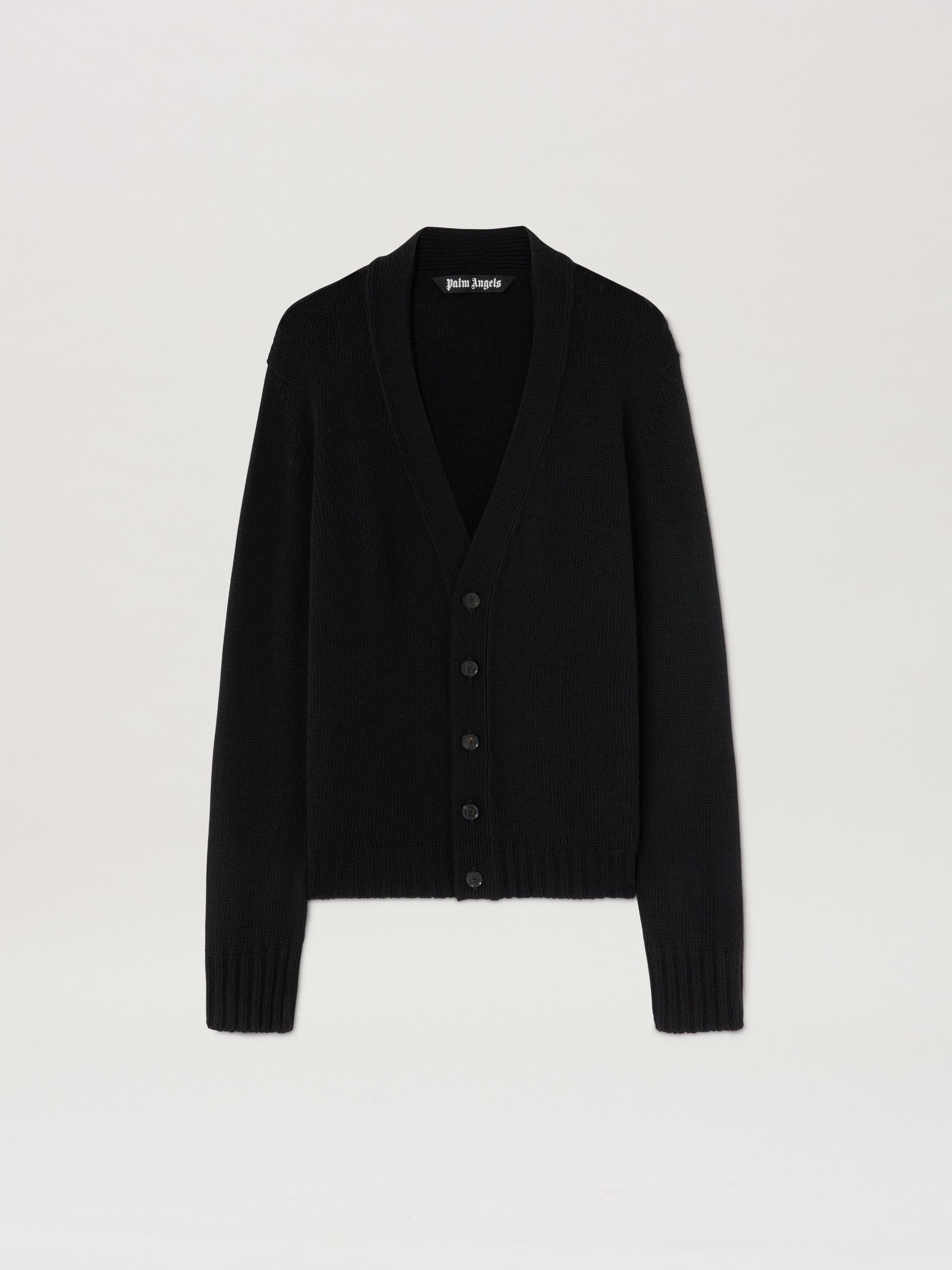 Curved Logo knit cardigan Product Image