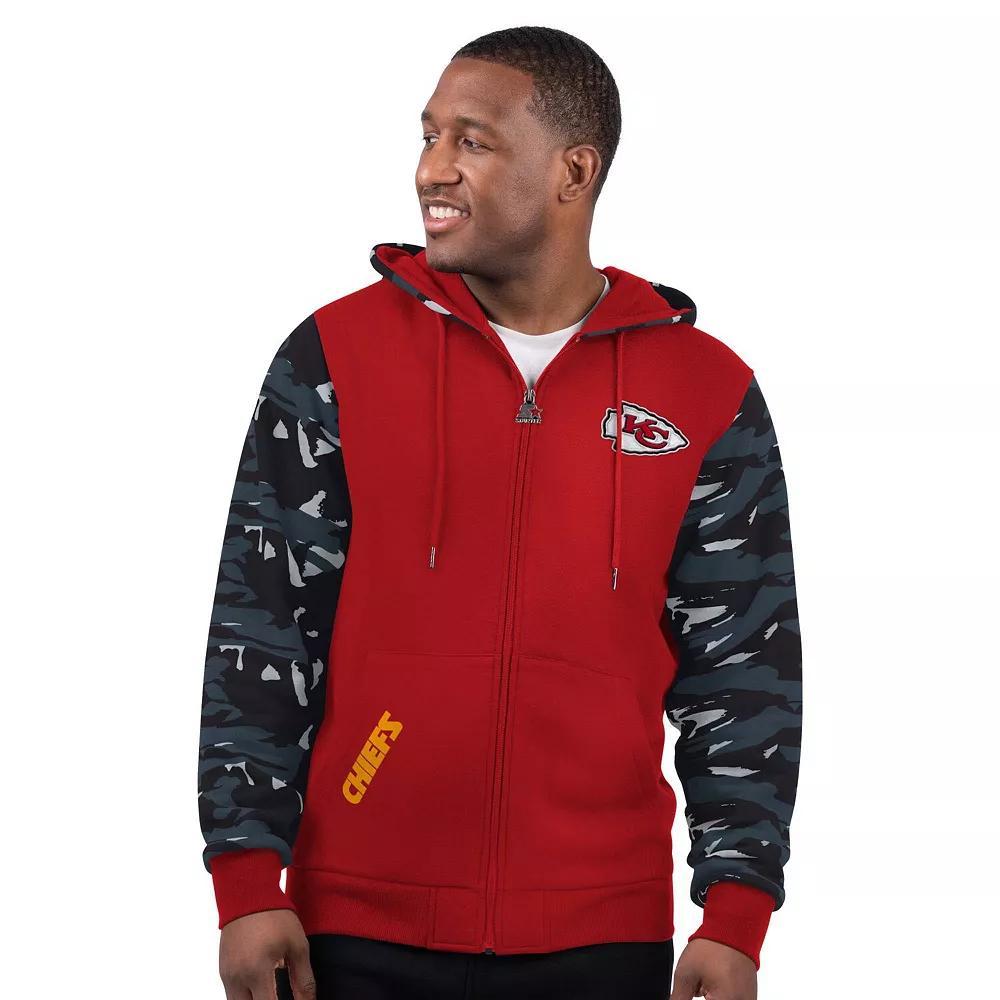 Men's Starter Red Kansas City Chiefs Thursday Night Gridiron Full-Zip Hoodie, Size: 2XL Product Image