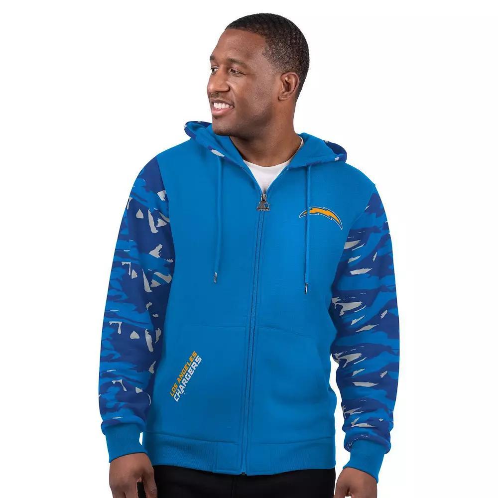 Men's Starter Powder Blue Los Angeles Chargers Thursday Night Gridiron Full-Zip Hoodie, Size: XL, Light Product Image