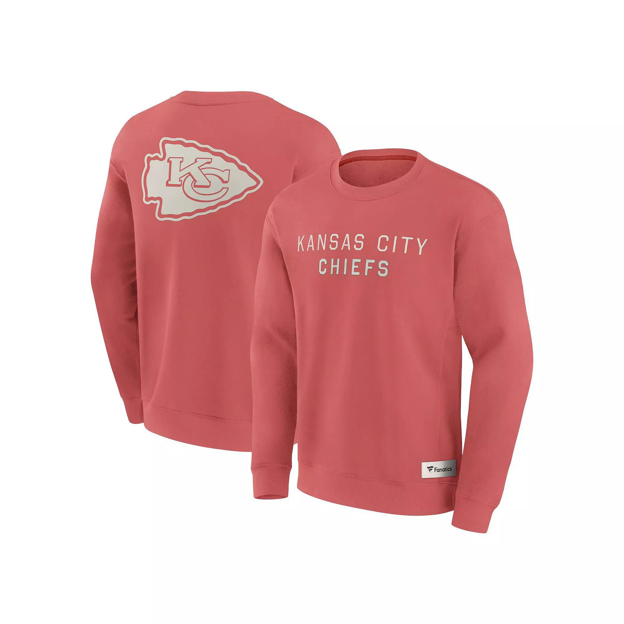 Men's Fanatics Red Kansas City Chiefs Elements Future Ground Lettering Pullover Sweatshirt, Size: 5XL Product Image