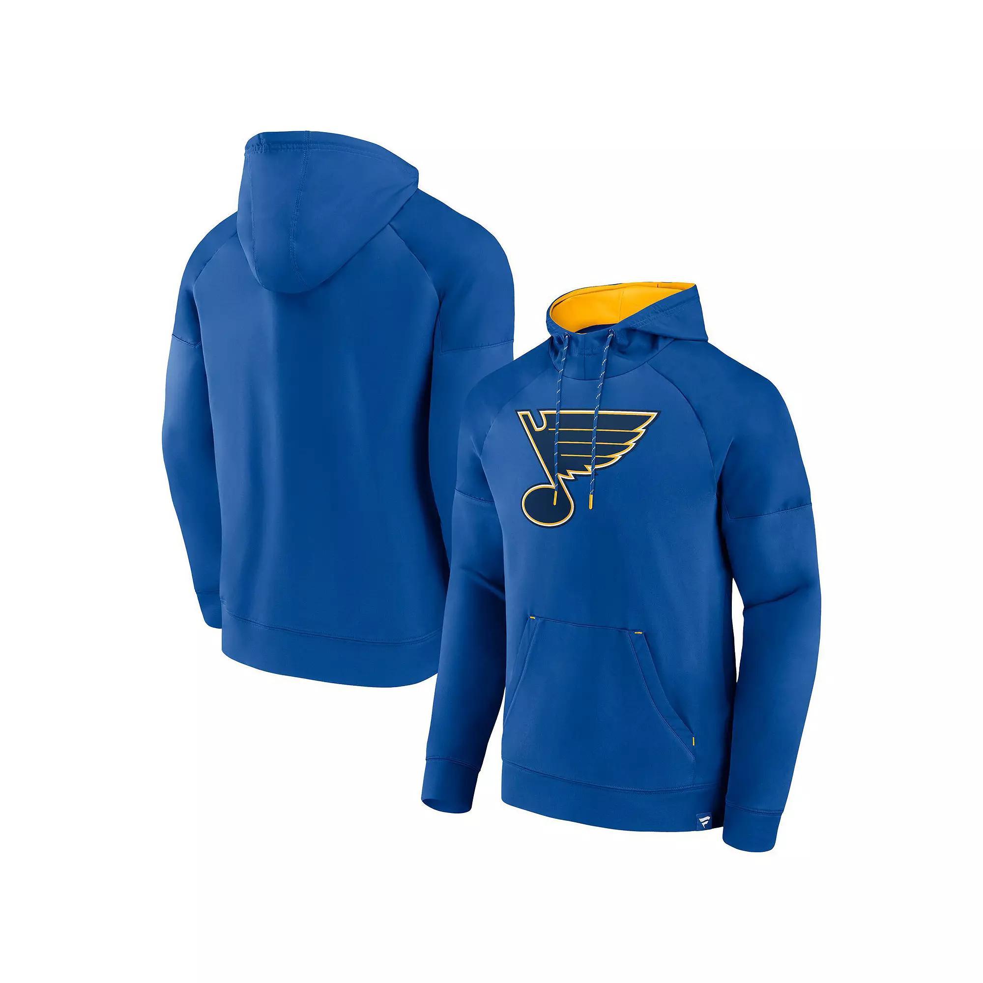 Mens Fanatics Royal St. Louis Blues Iconic Defender Raglan Pullover Hoodie Product Image