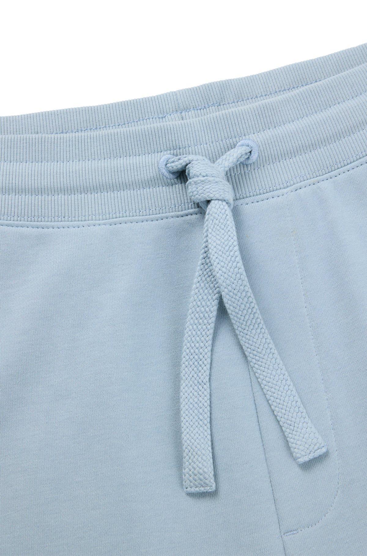 Cotton-terry tracksuit bottoms with logo print Product Image