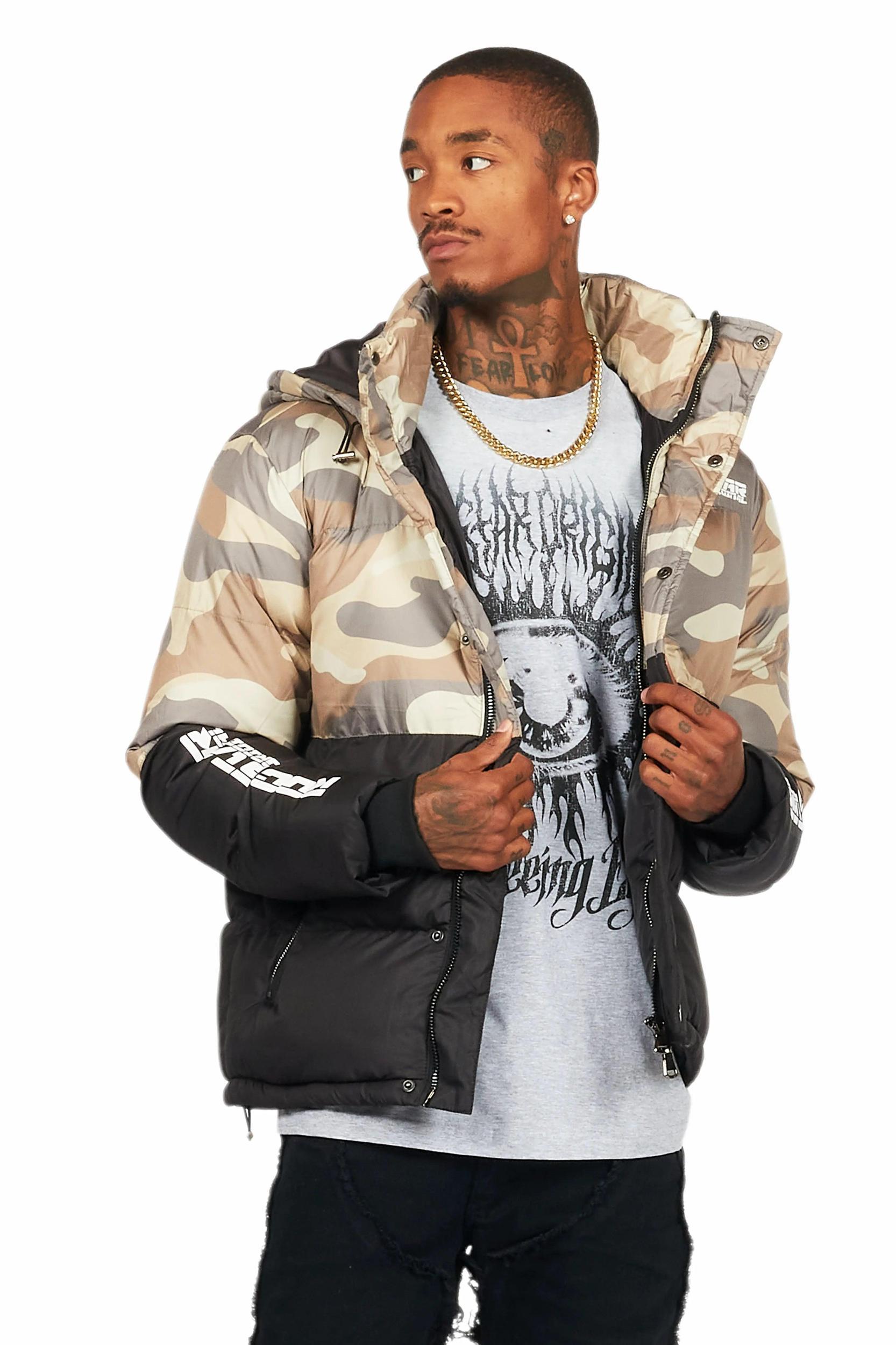 Jensen Camo Puffer Jacket Male Product Image