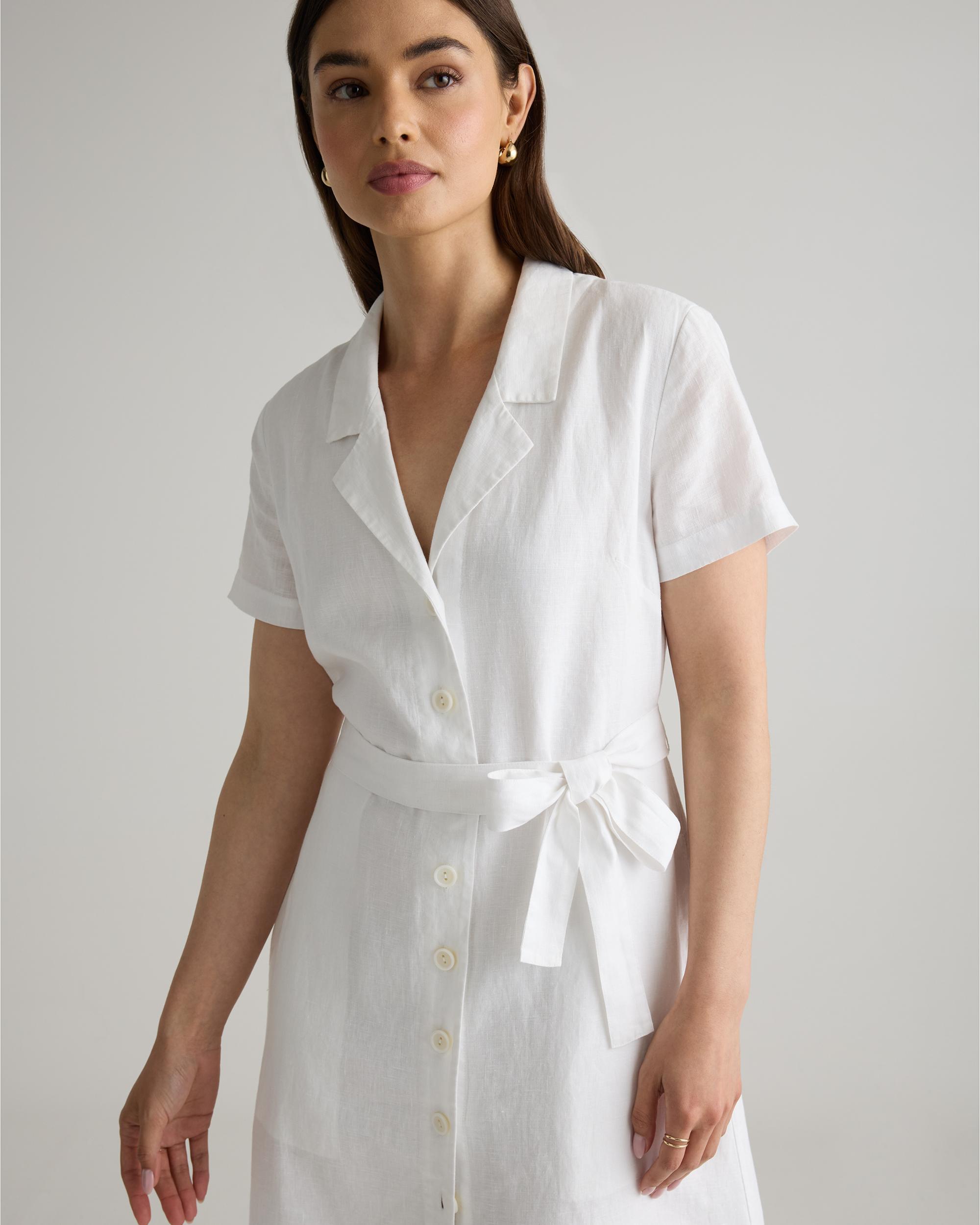 Quince | Women's Short Sleeve Dress Size XL, Linen Product Image