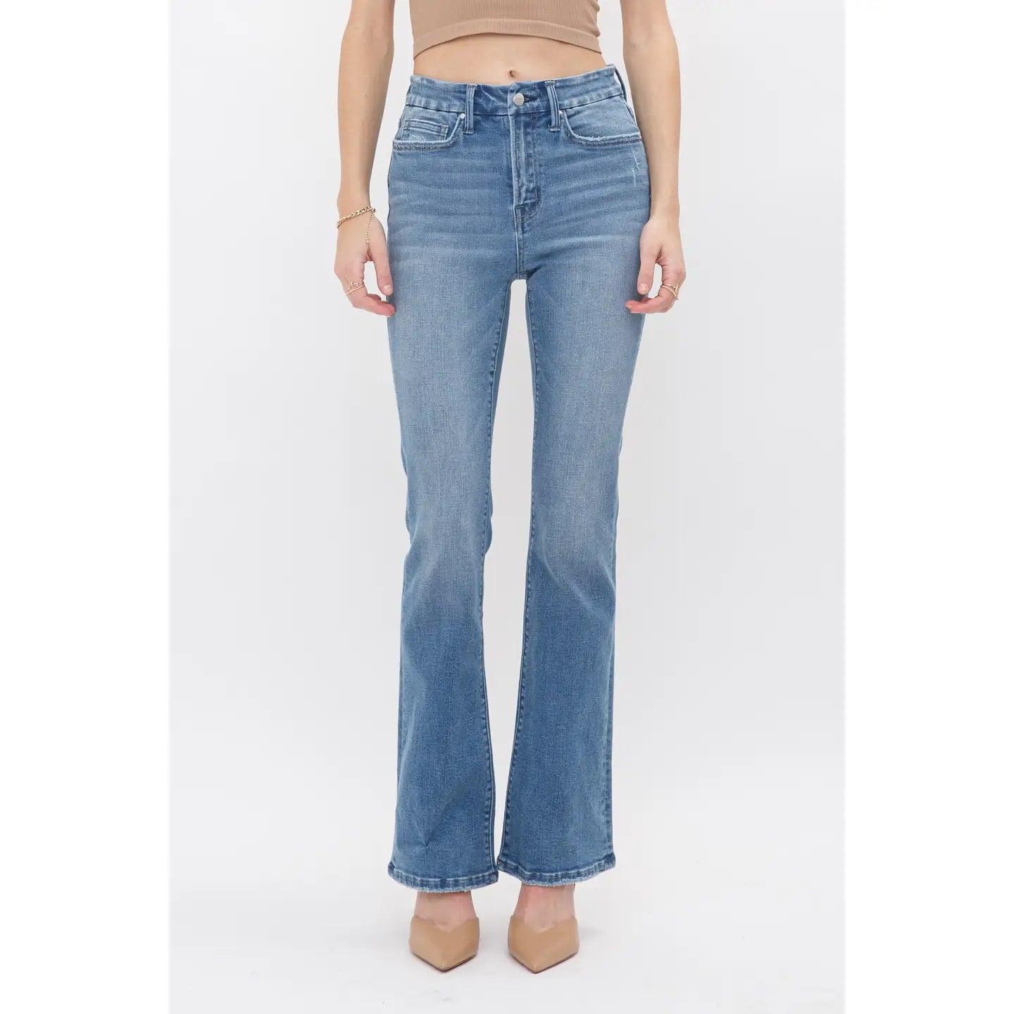 Krug High Rise Boot Cut Mica Denim Jeans Product Image
