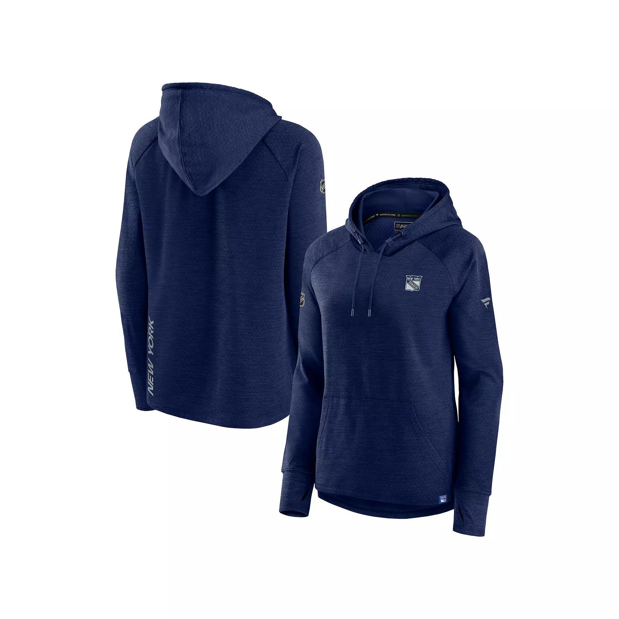 Women's Fanatics Branded  Heather Navy St. Louis Blues Authentic Pro Pullover Hoodie, Size: Large Product Image