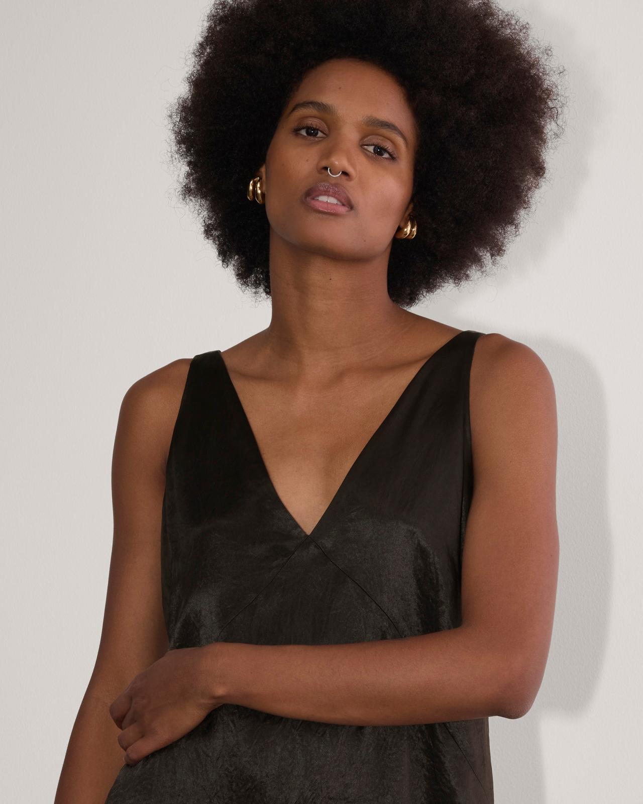 The Satin Slip Dress Product Image