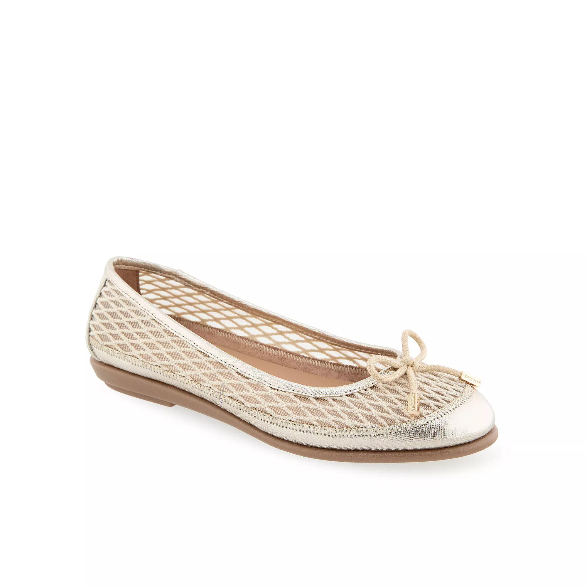 Aerosoles Bria Women's Mesh Ballet Flats, Size: 5, Gold Product Image