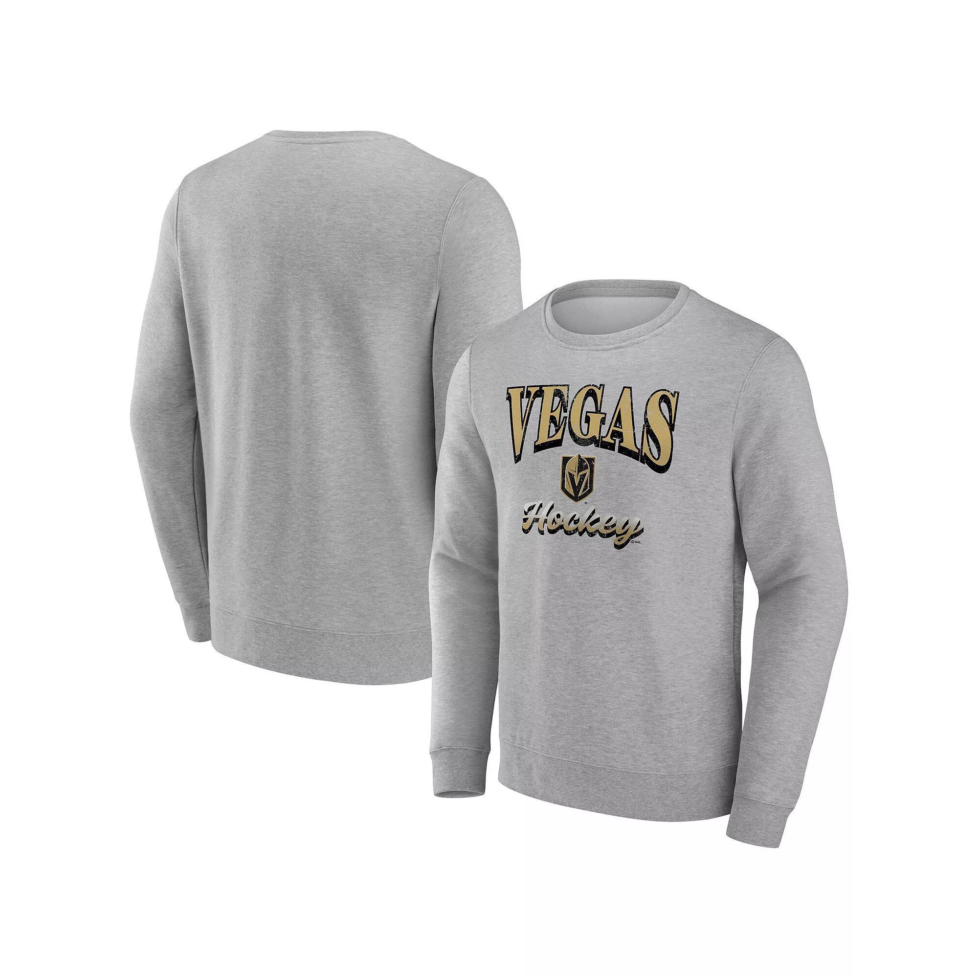 Men's Fanatics Branded Heather Gray Vegas Golden Knights Special Edition 2.0 Pullover Sweatshirt, Size: XL, Lvk Grey Product Image