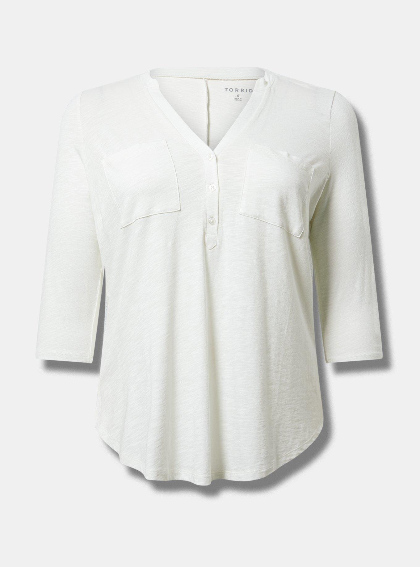 Vintage Slub V-Neck Top Product Image