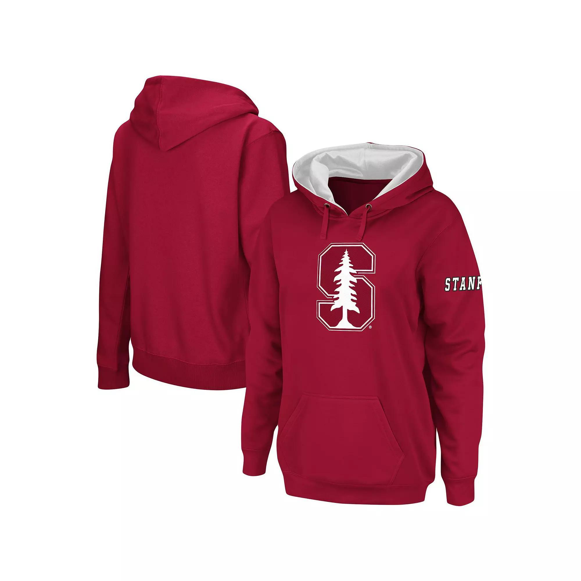 Womens Cardinal Stanford Cardinal Team Big Logo Pullover Hoodie Product Image