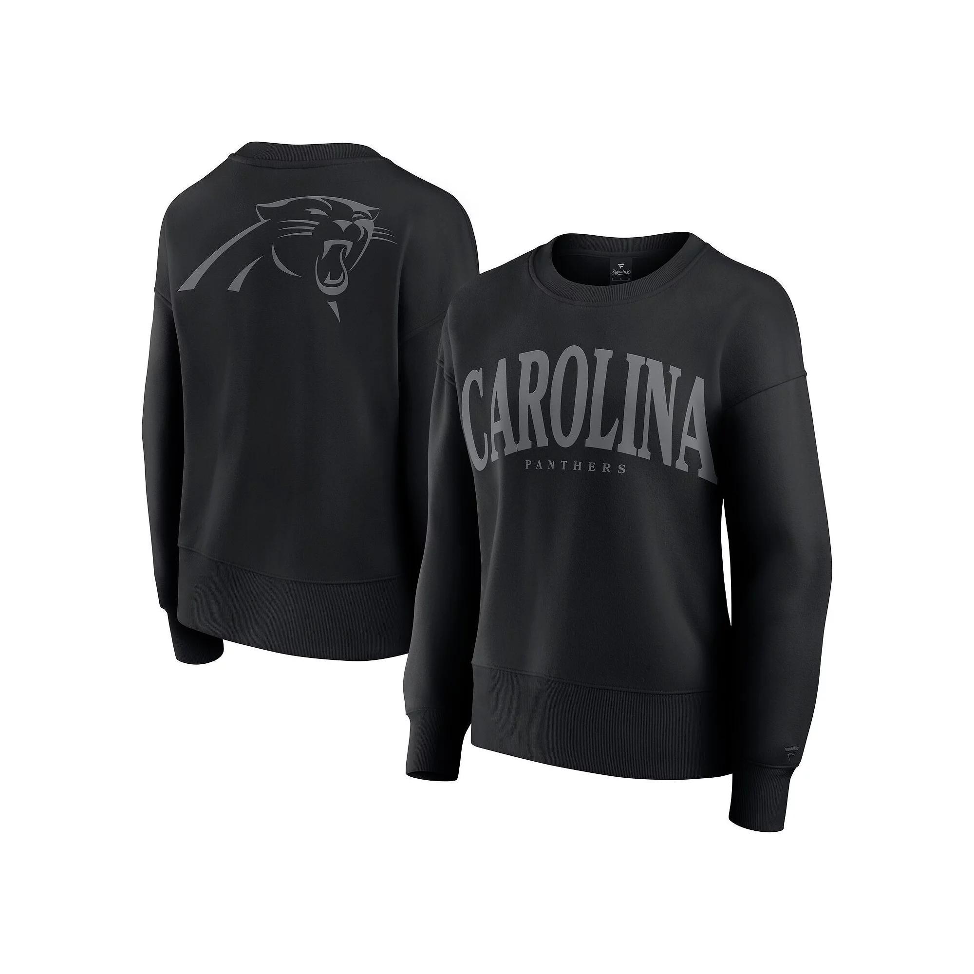 Women's Fanatics  Black Carolina Panthers Elements Pullover Sweatshirt, Size: 2XL Product Image