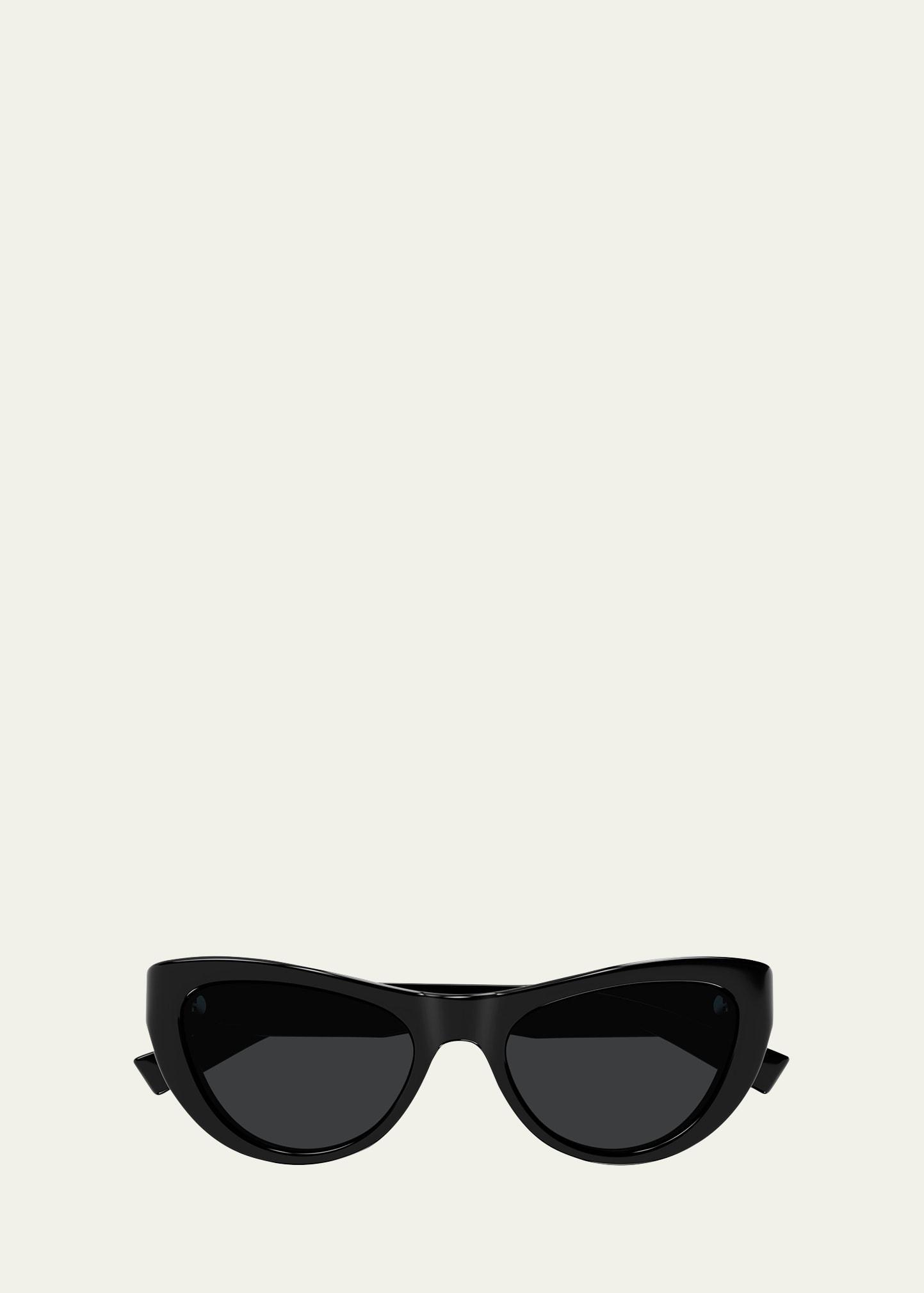 Sleek Logo Plastic Cat-Eye Sunglasses Product Image