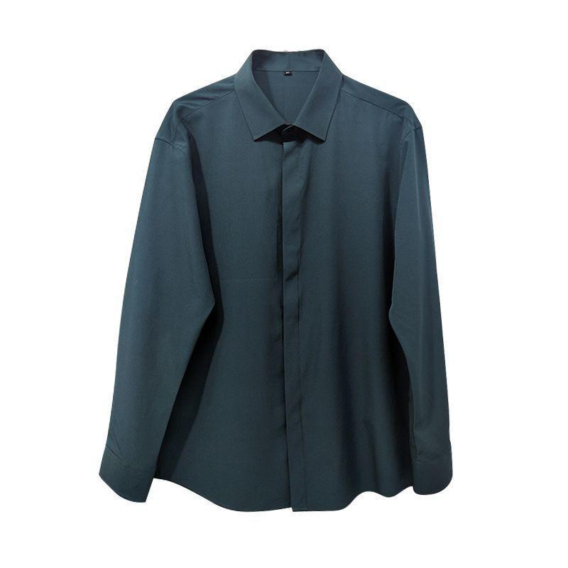 Long-Sleeve Plain Shirt Product Image