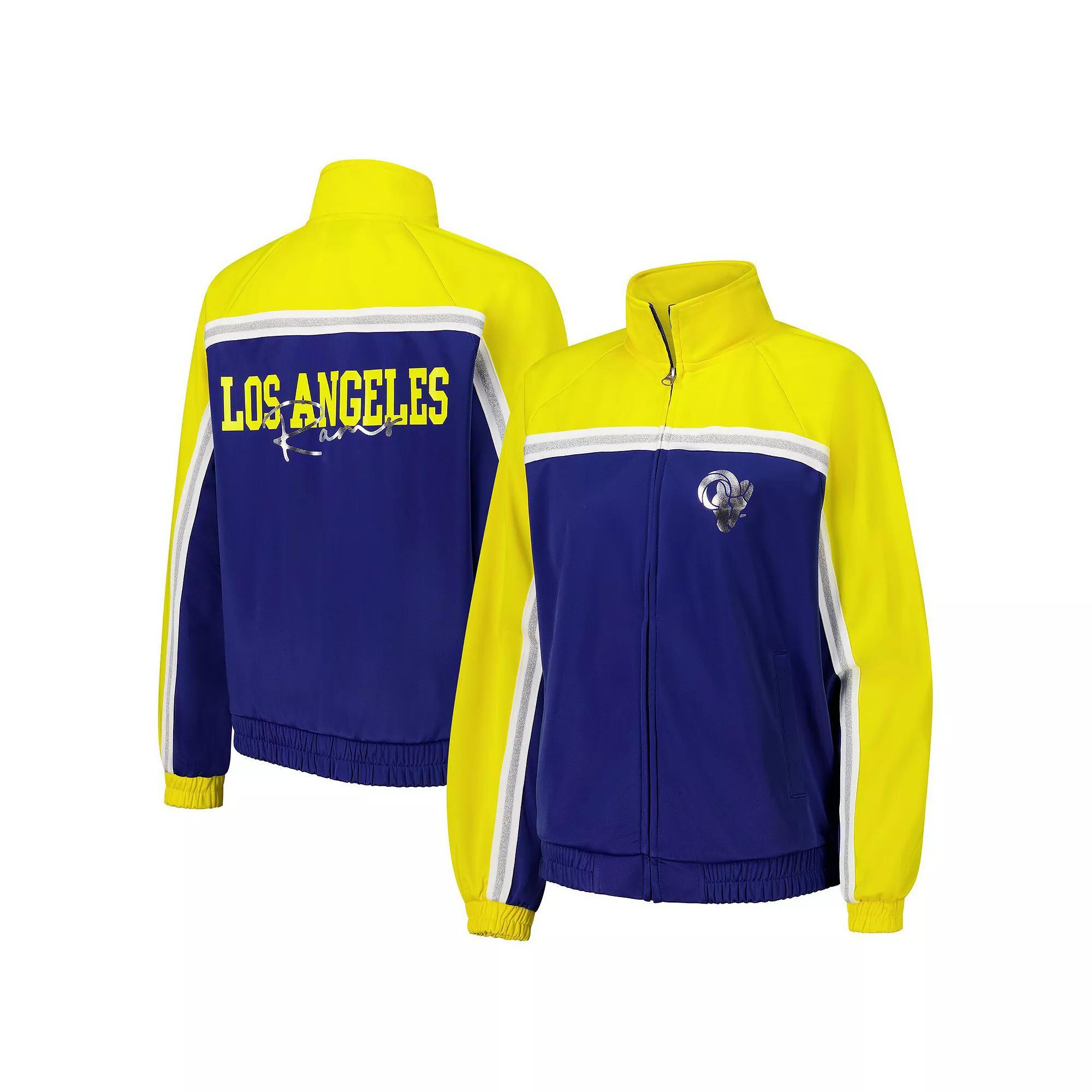Women's G-III 4Her by Carl Banks Royal Los Angeles Rams Post Game Full-Zip Track Jacket, Size: Small, Blue Product Image