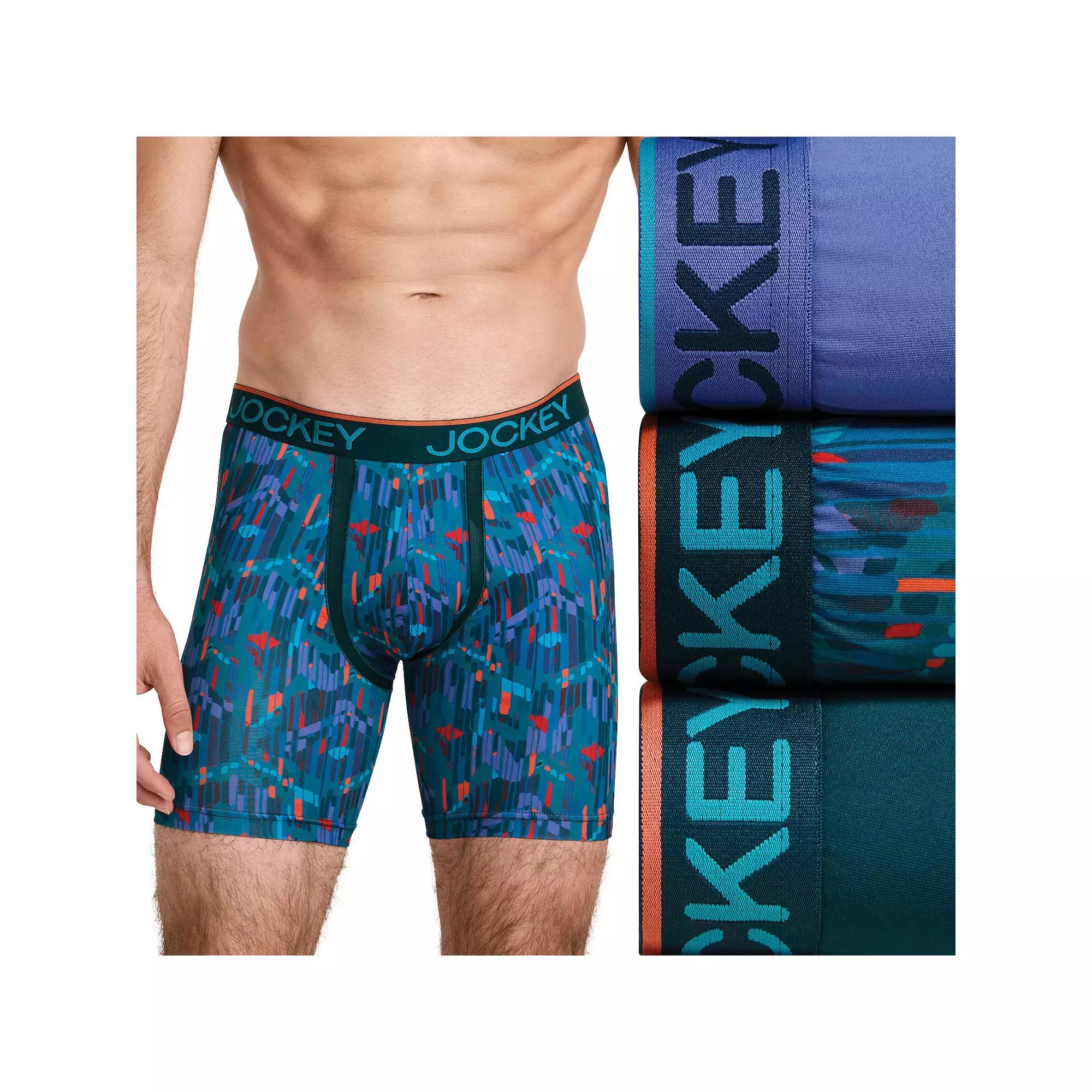 Mens Jockey 3-Pack Chafe Proof Pouch Microfiber 5 Boxer Briefs Product Image