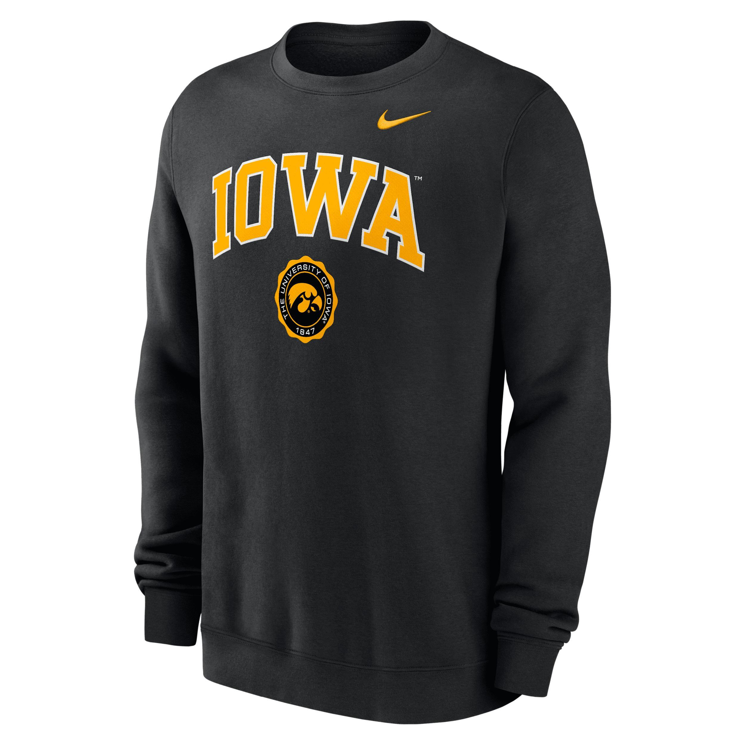 Iowa Hawkeyes Arched Seal Nike Men's College Pullover Crew Product Image