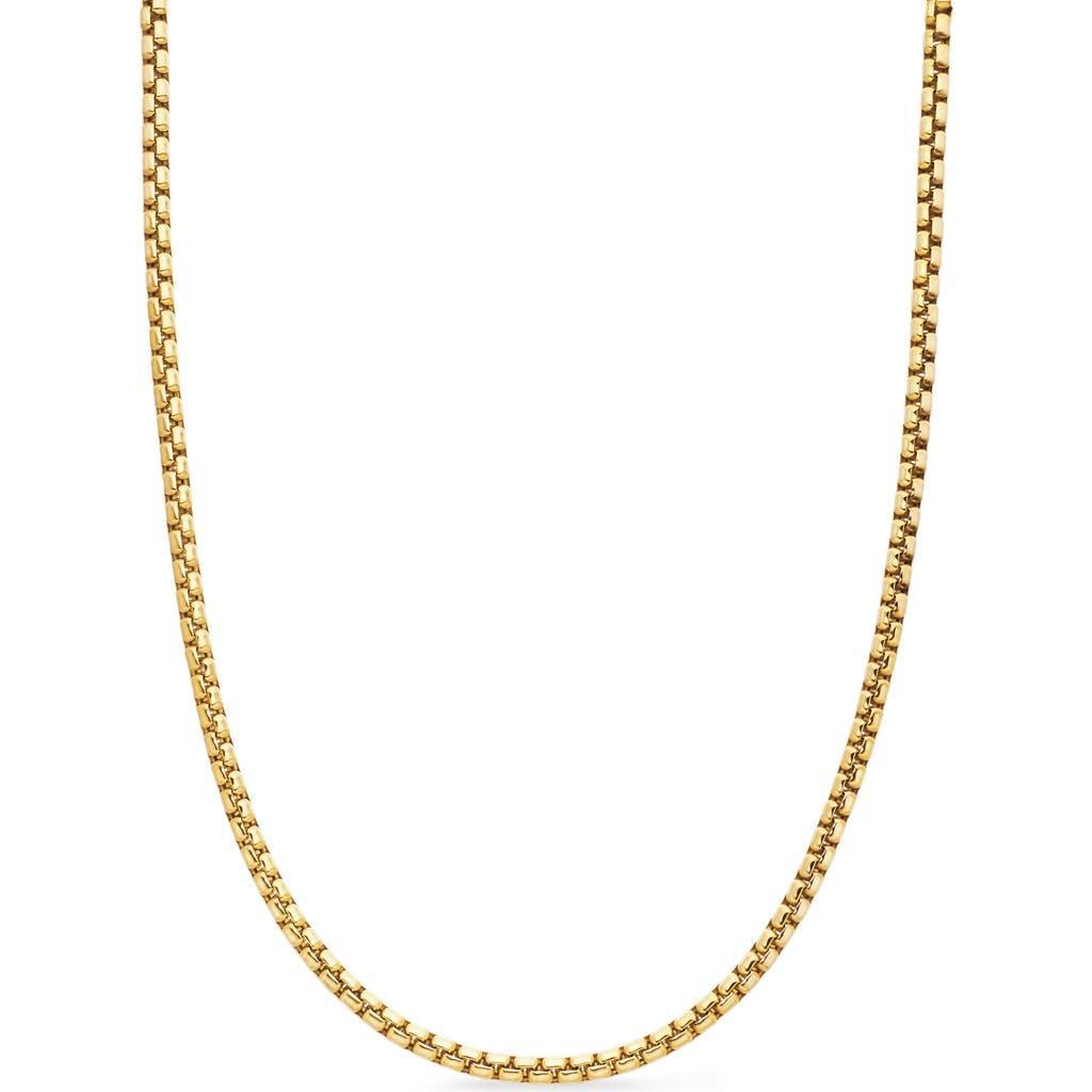 David Yurman 18K Yellow Gold Medium Box Chain Necklace 20, 3.4mm Product Image