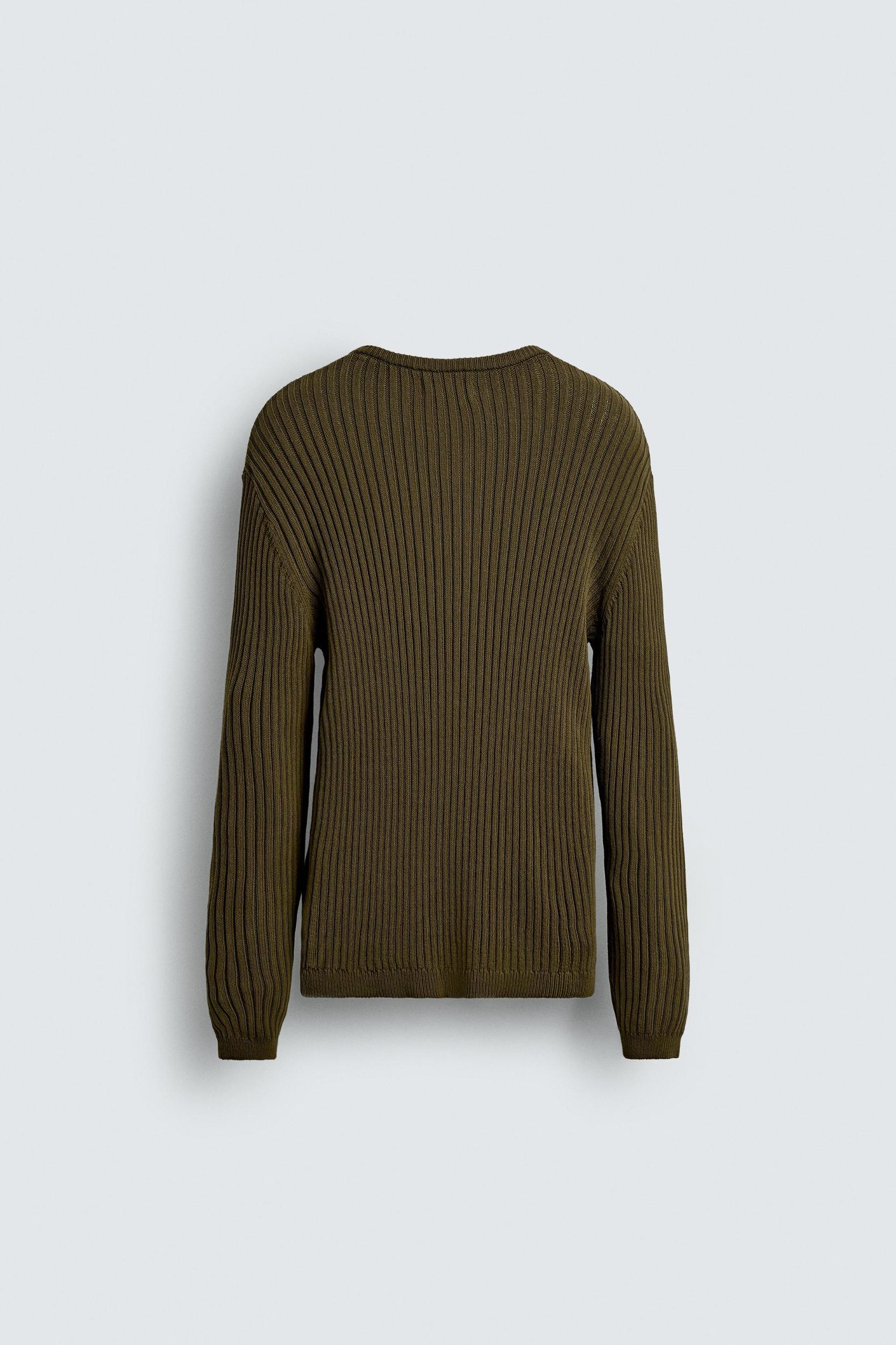 RIB KNIT CARDIGAN Product Image