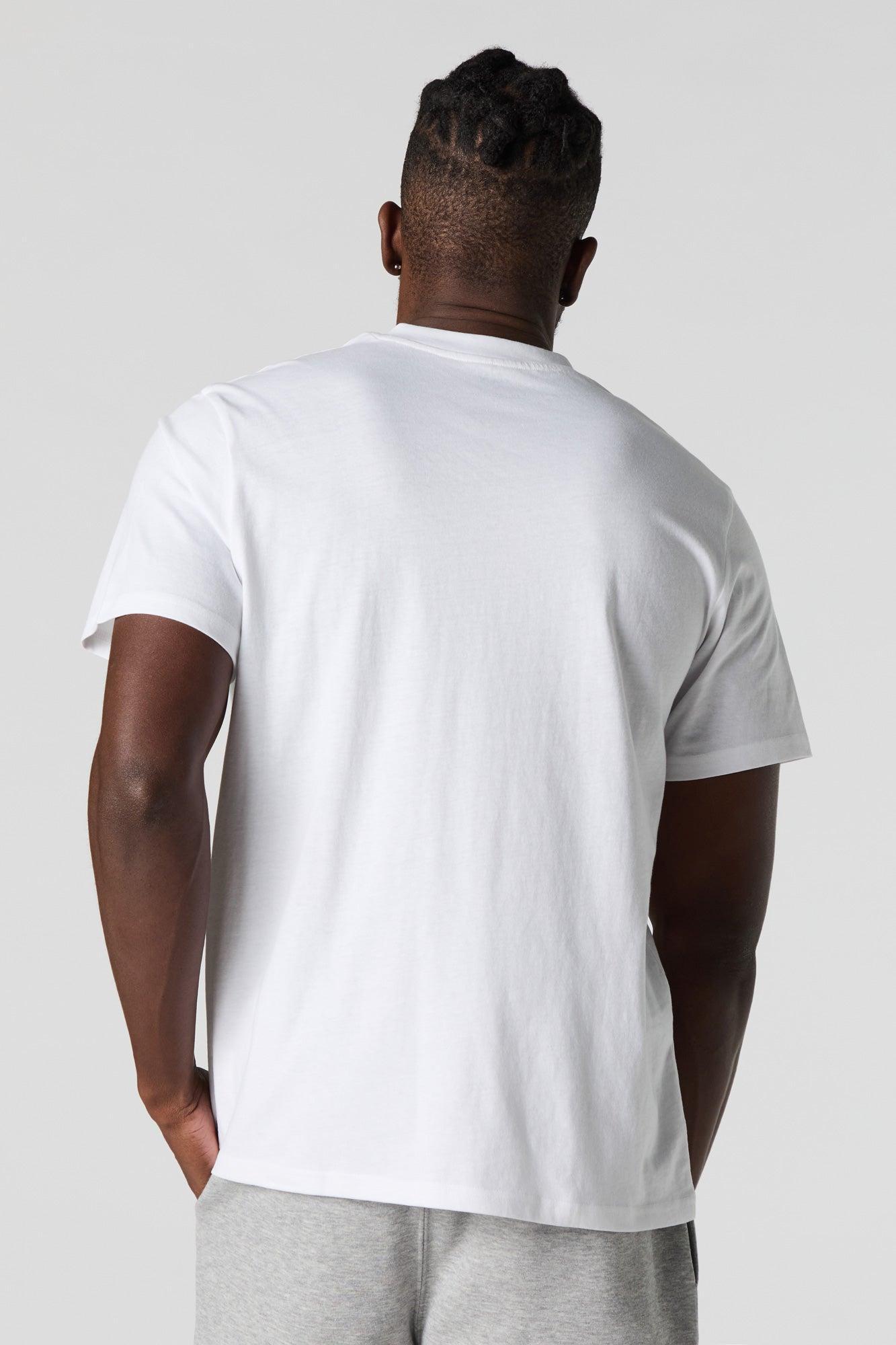 Solid V-Neck T-Shirt Male Product Image