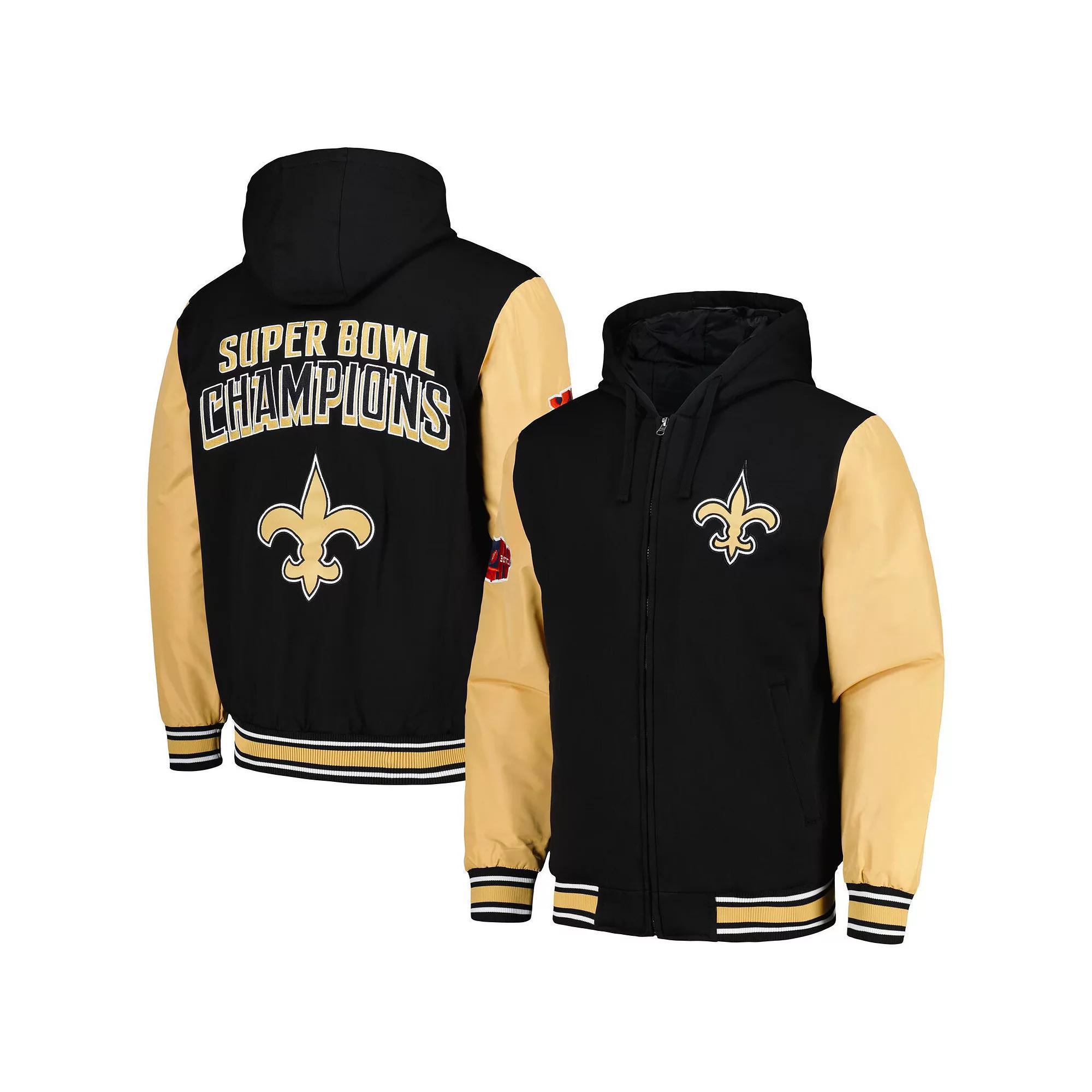 Mens G-III Sports by Carl Banks /Gold New Orleans Saints Player Option Full-Zip Hoodie Product Image
