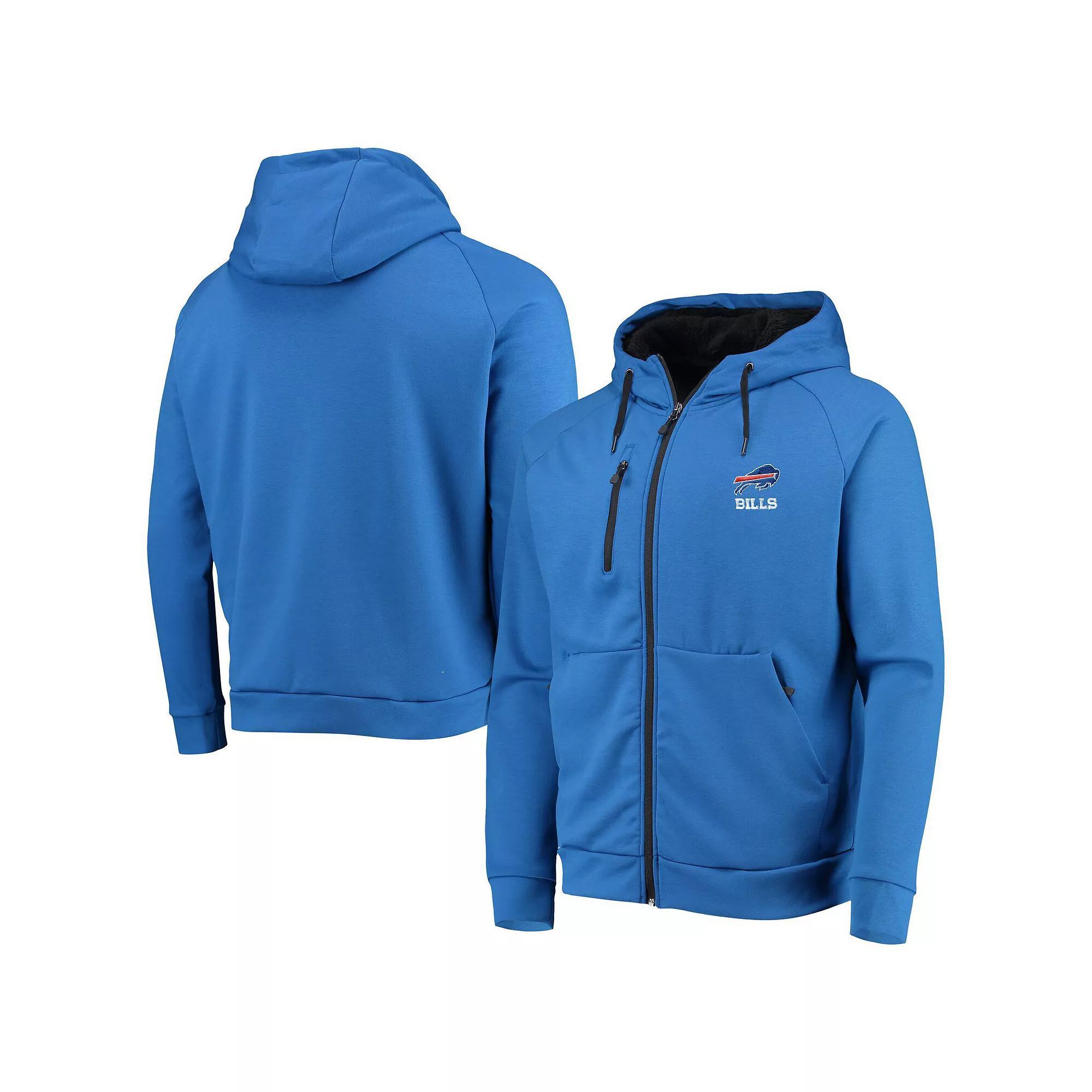 Mens Dunbrooke Royal New York Giants Shag Tri-Blend Full-Zip Raglan Hoodie Product Image
