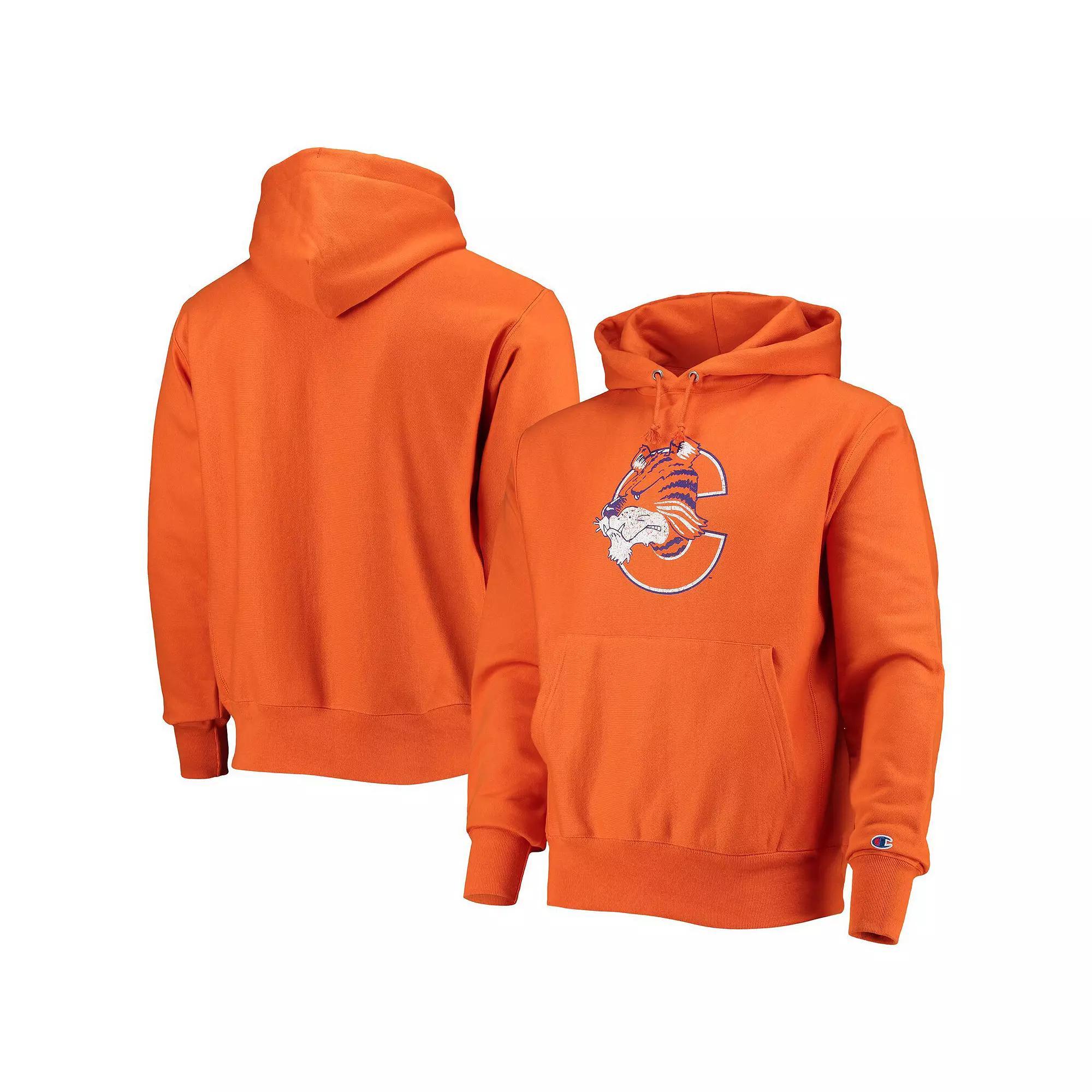 Mens Champion Clemson Tigers Vault Logo Reverse Weave Pullover Hoodie Product Image