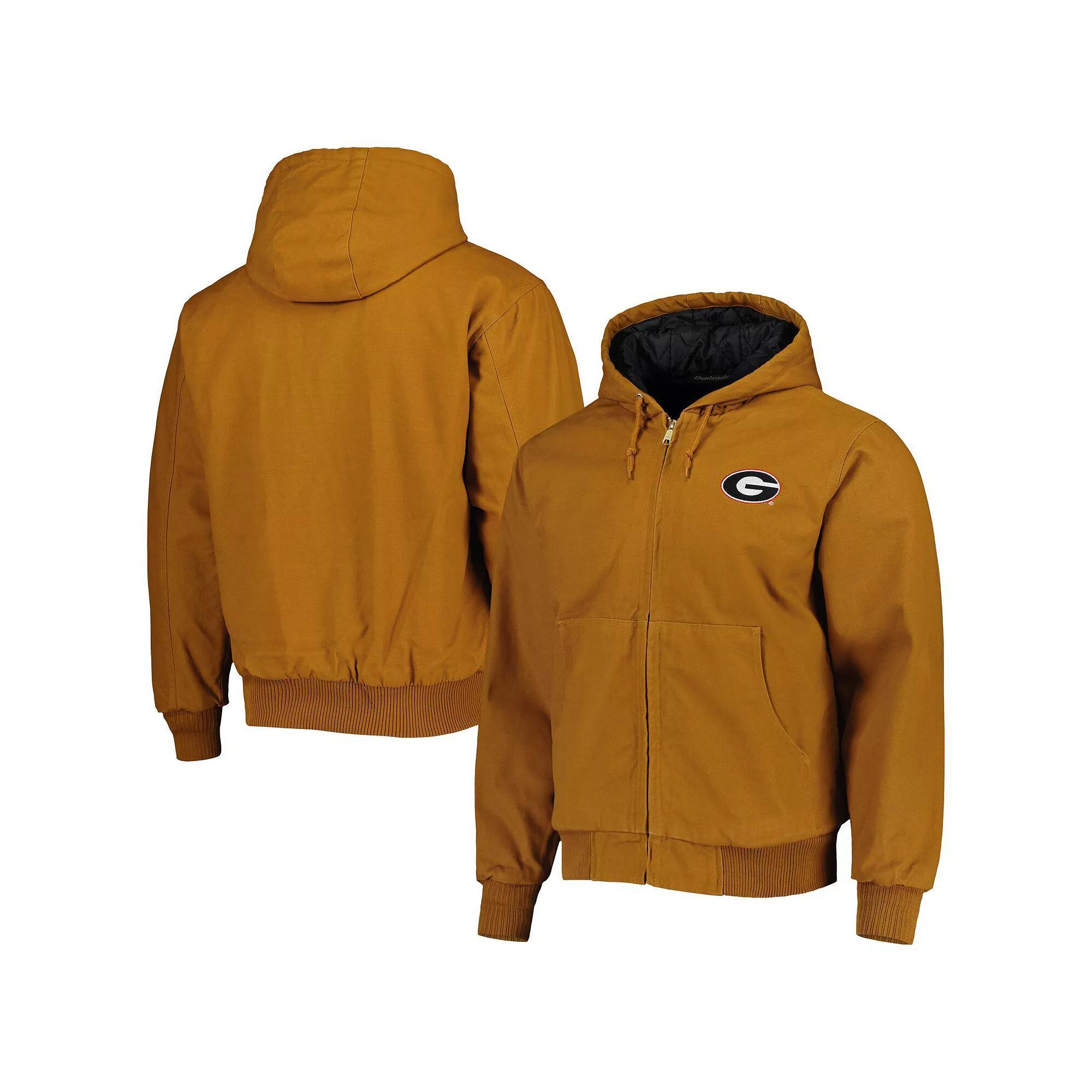 Men's Dunbrooke Tan Georgia Bulldogs Dakota Full-Zip Hoodie, Size: Small, Brown Product Image