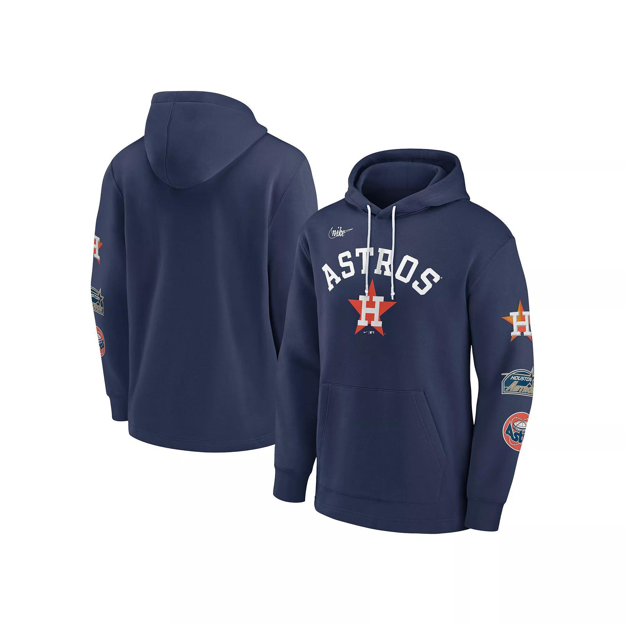 Mens Nike Houston Astros Rewind Lefty Pullover Hoodie Blue Product Image