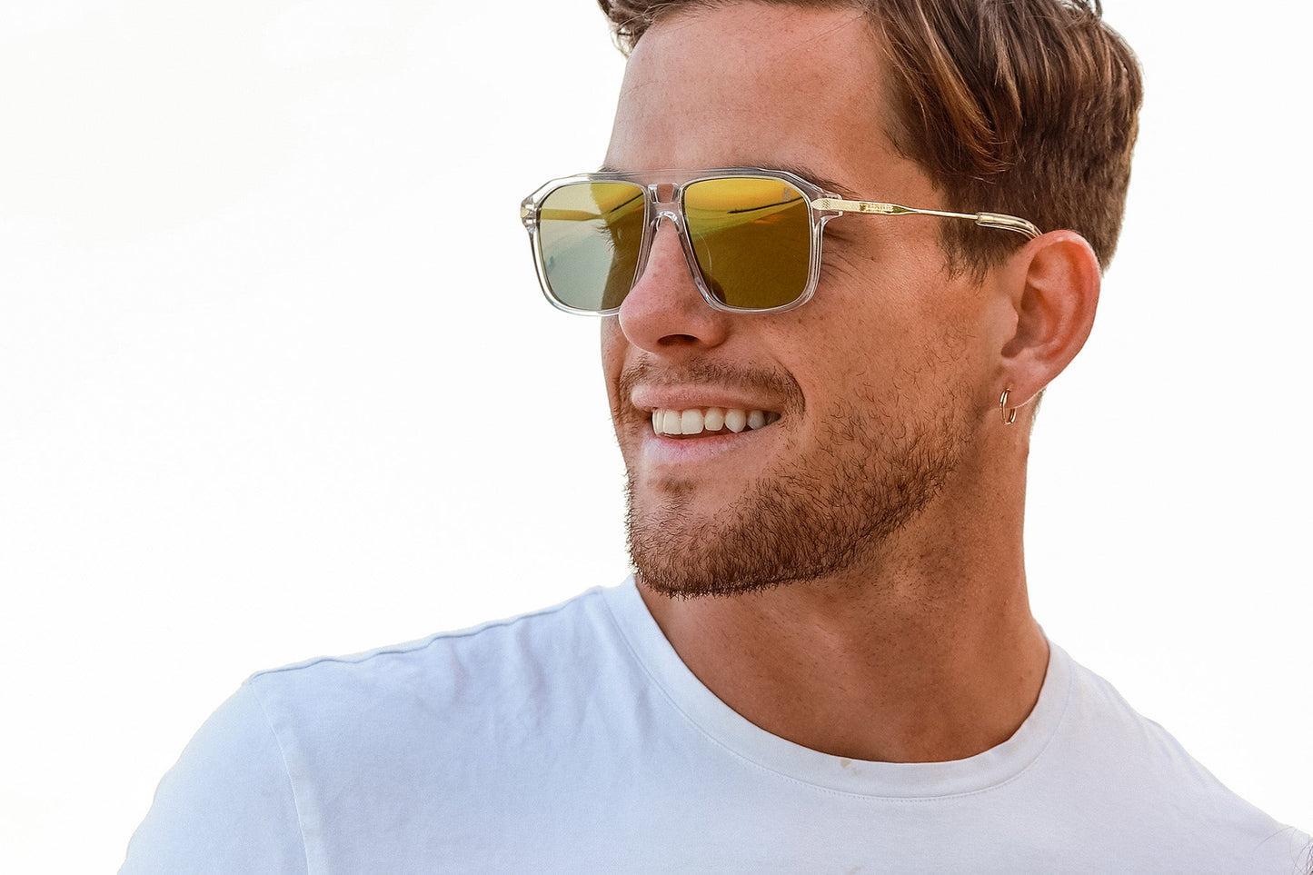 Biscayners Grand Bay Crystal Men's Sunglasses Product Image