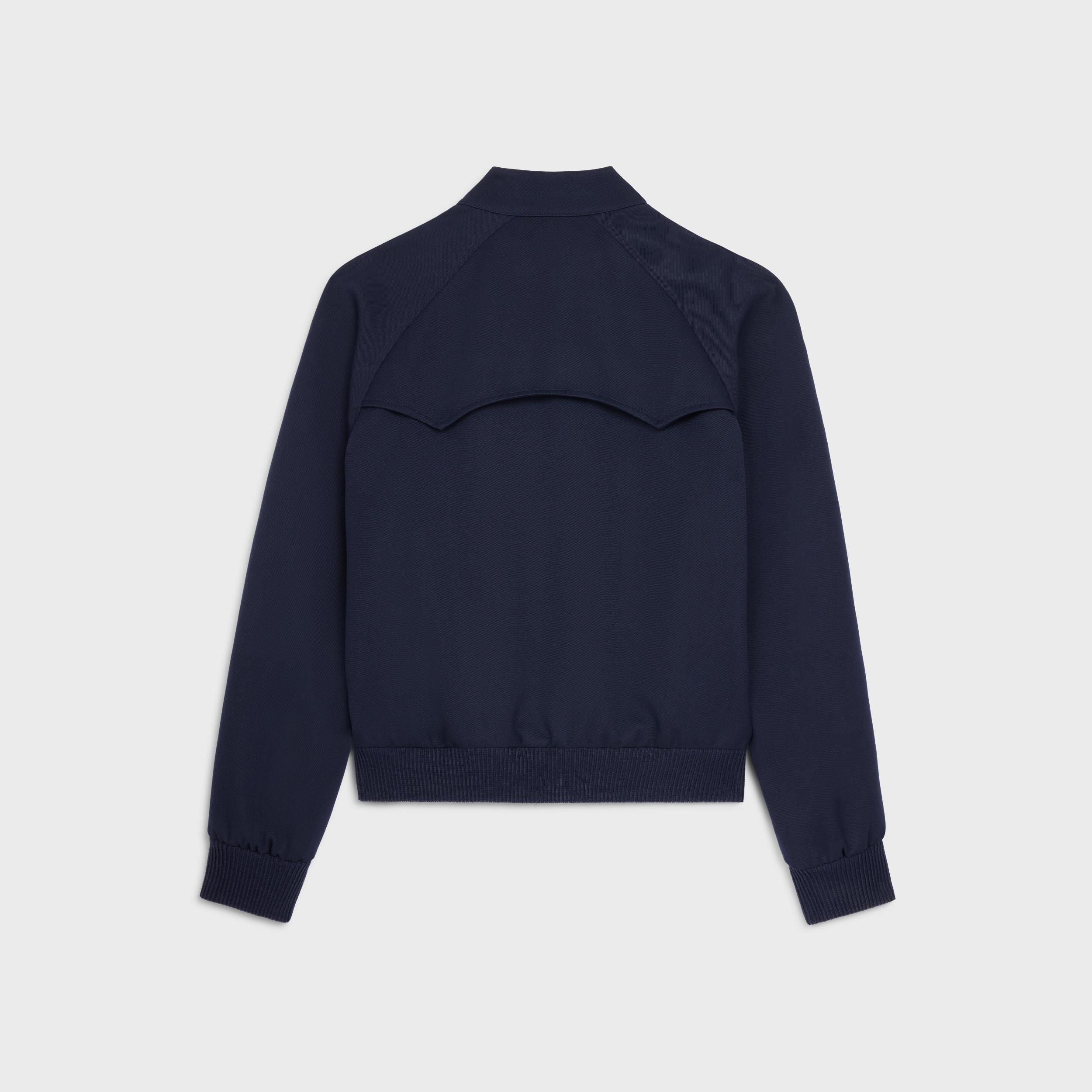 blouson jacket in diagonal wool Product Image