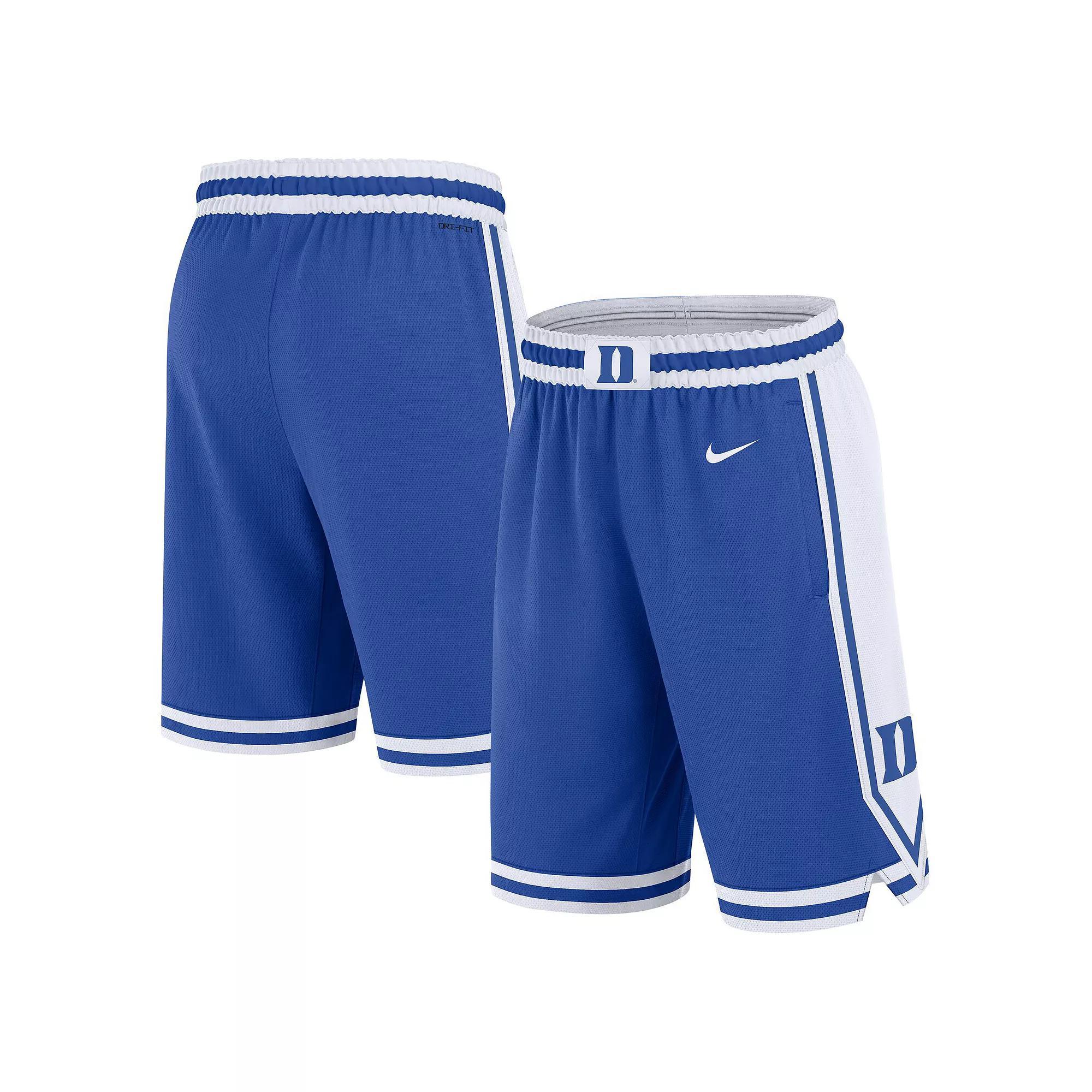 Men's Nike Royal Duke Blue Devils Road Replica Performance Shorts, Size: Large Product Image