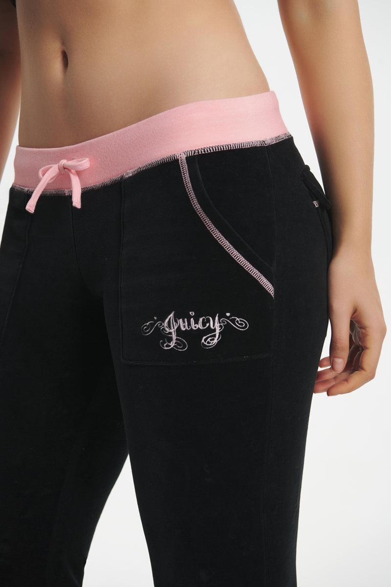 Sweetheart Cotton Velour Track Pants Product Image