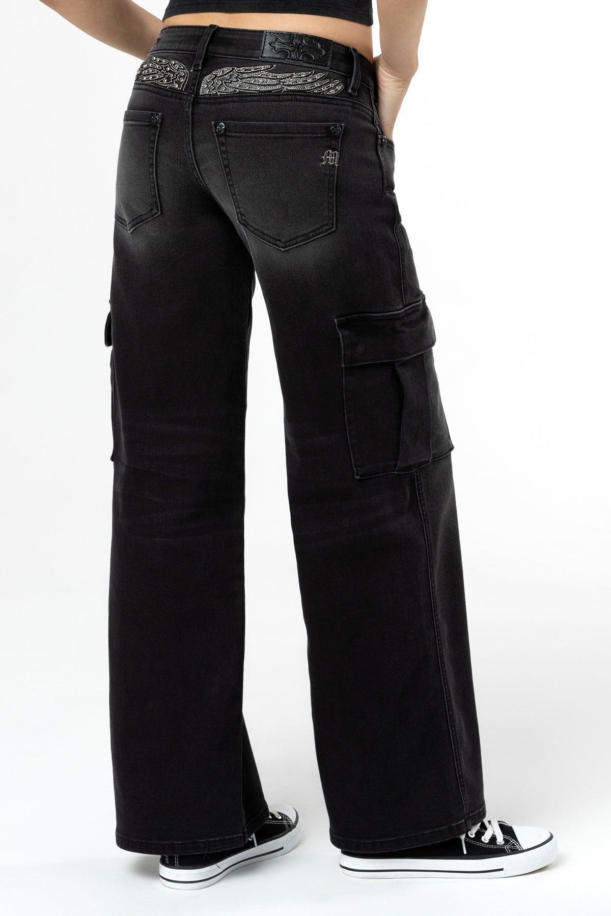 Evelyn Denim Cargo Jeans Product Image