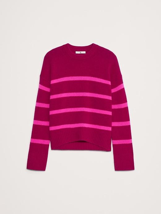 Oversized Midweight Cashmere Crew-Neck Sweater Product Image