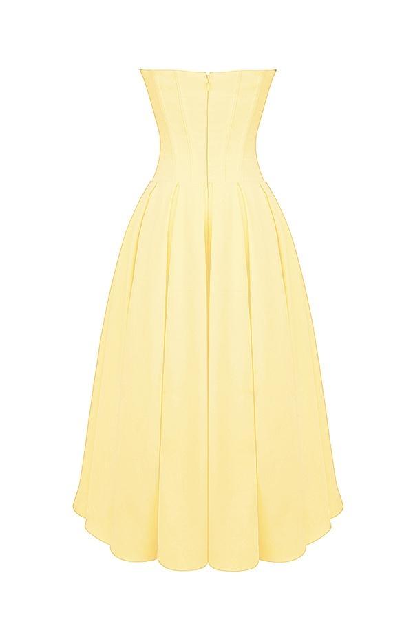 Lady  sunshine strapless tulle midi dress Product Image