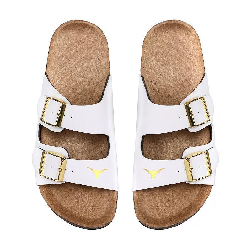 Women's FOCO Los Angeles Lakers Double-Buckle Sandals, Size: 11-12, White Product Image